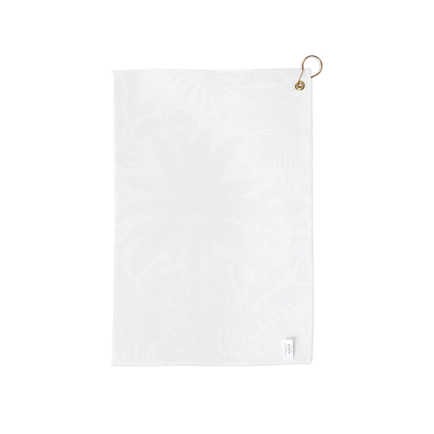 Tropical Golf Towel | Functional Accessory for Golf & Beach Outings / Palms, More Tropical Fruit, White