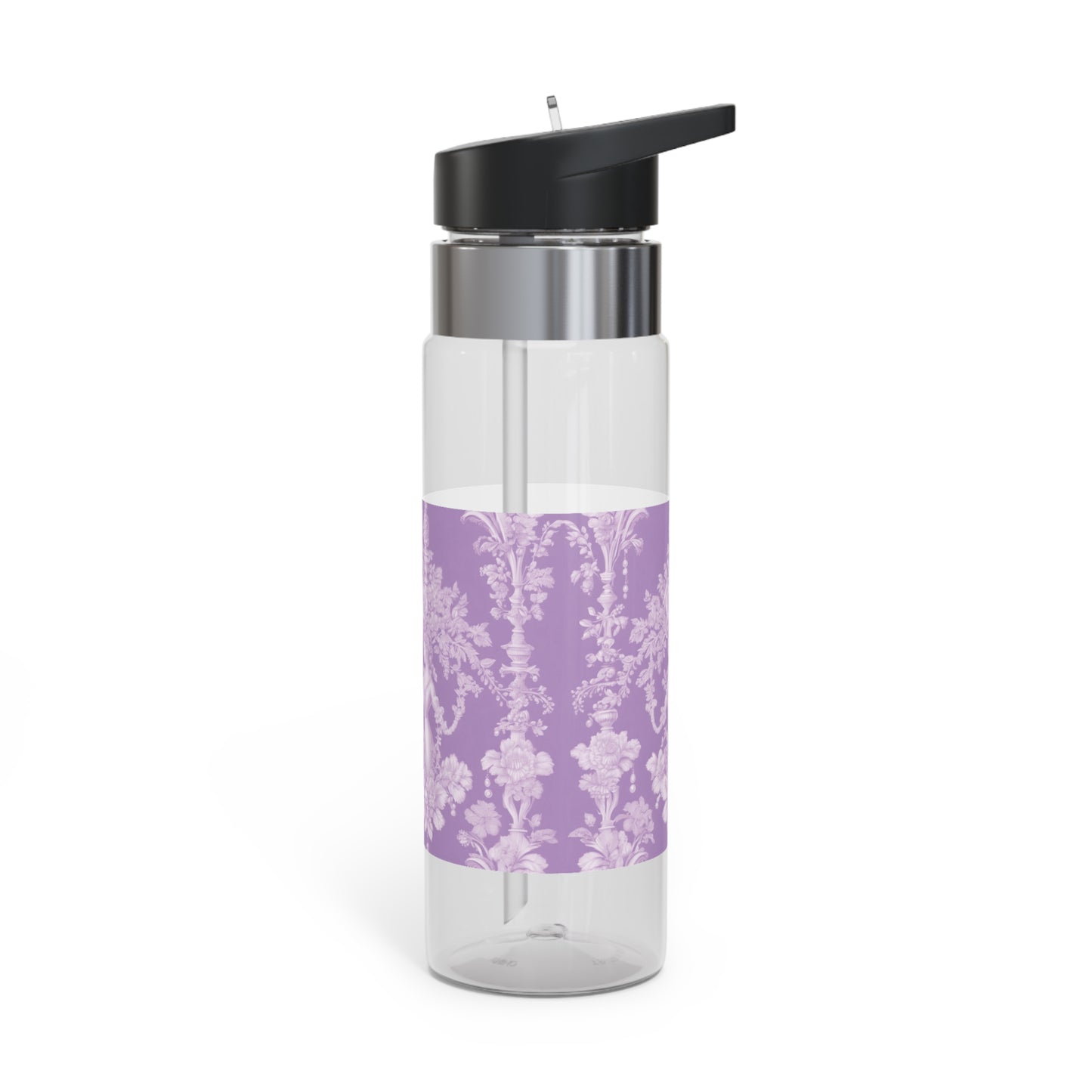 Tropical 20oz Tritan Sport Water Bottle - Leakproof, Lightweight, BPA-Free / Pearl Lady Toile, Lavender