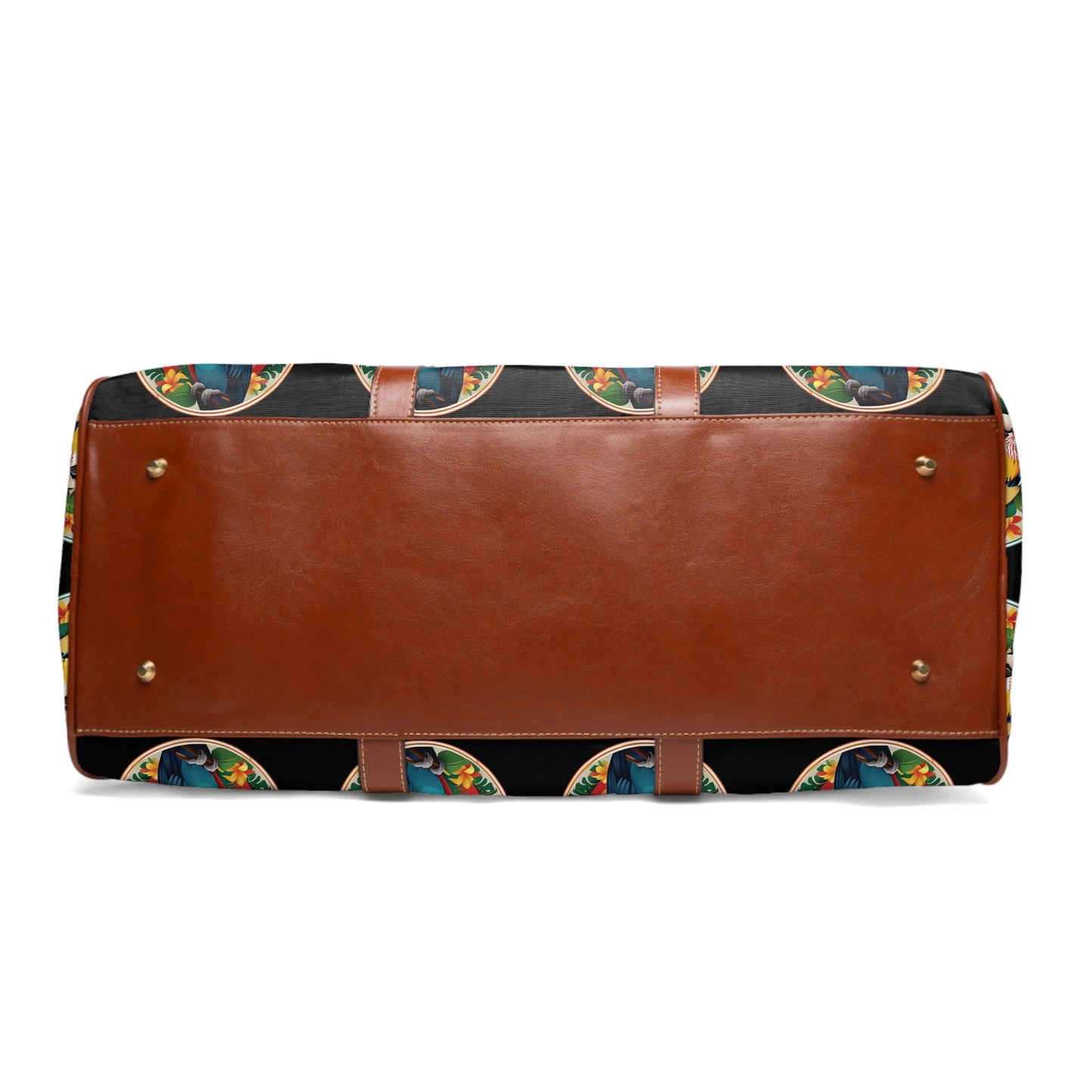 Tropical Waterproof Travel Bag - Perfect for Beach Getaways / My Pet Parrot, Black