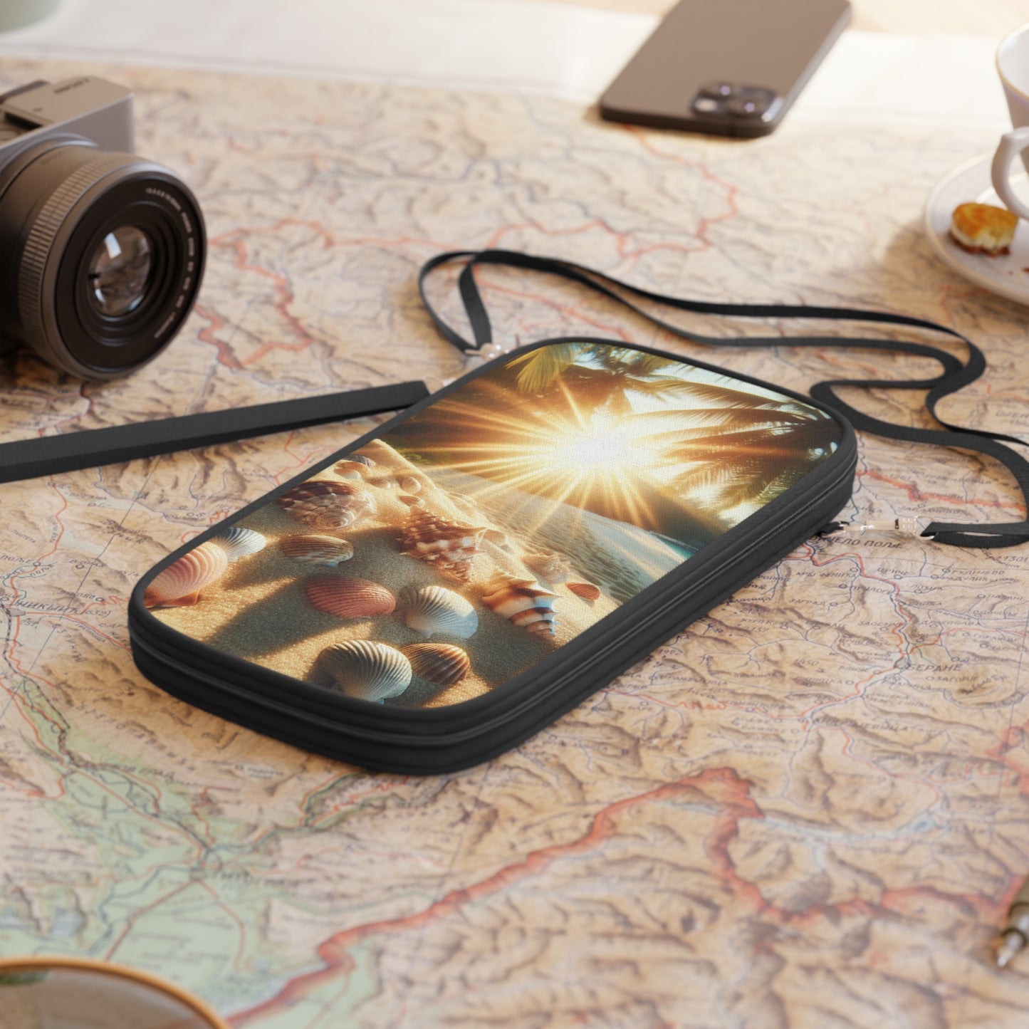 Passport Wallet – Perfect for Travelers & Adventurers / Sunrise Shell Beach