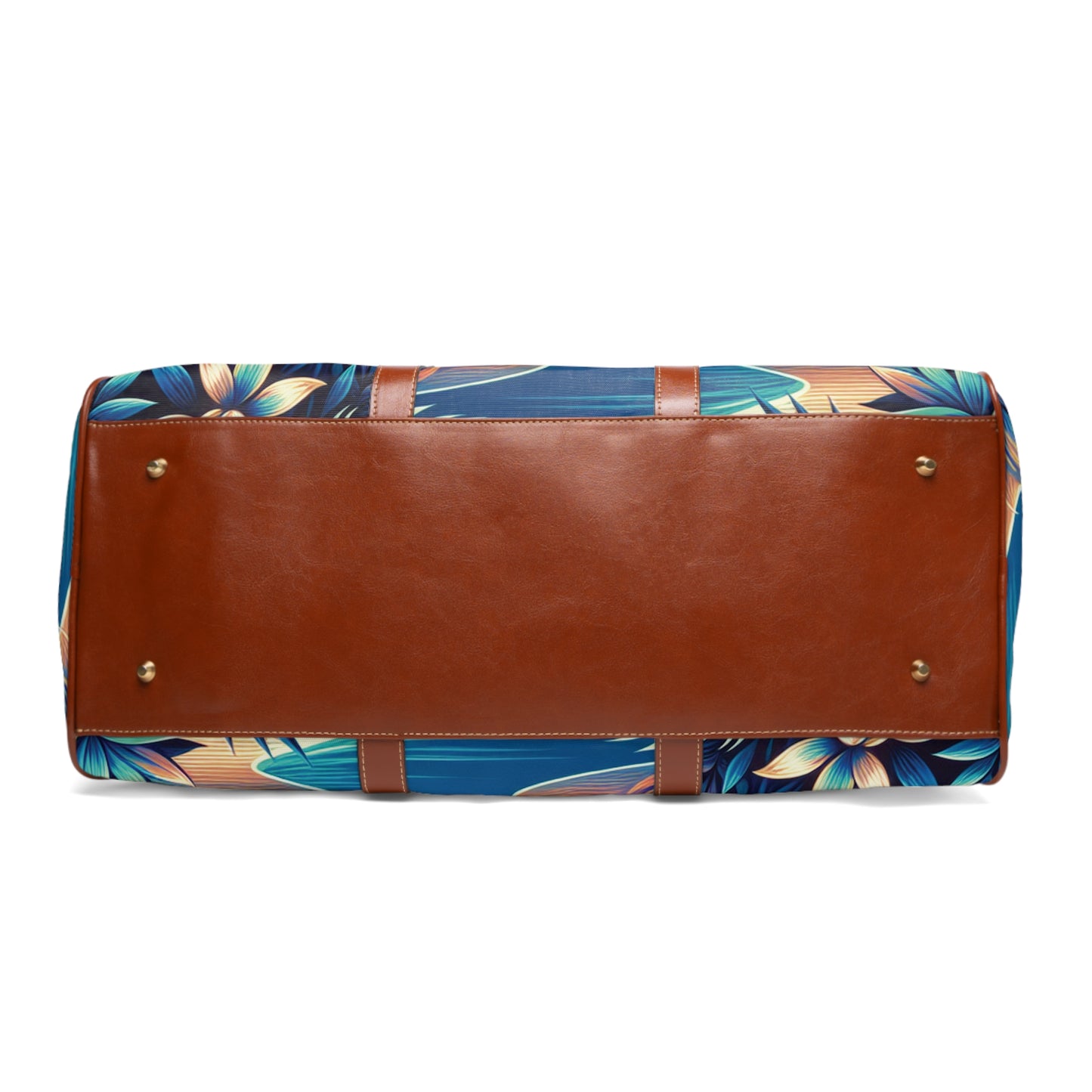 Tropical Waterproof Travel Bag - Perfect for Beach Getaways / Neon Beach Blues