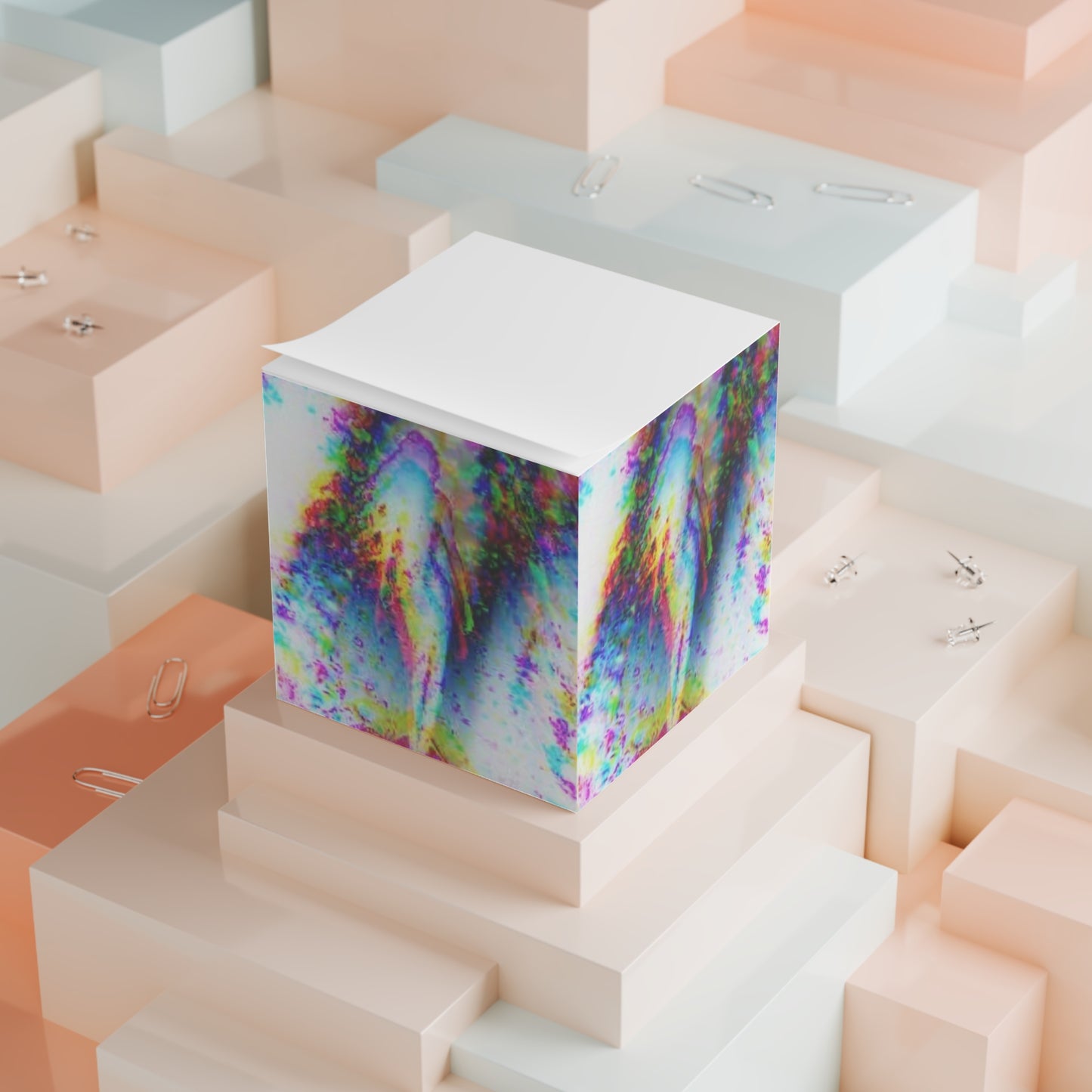 Note Cube - Solo Mermaid, Rainbow Trace