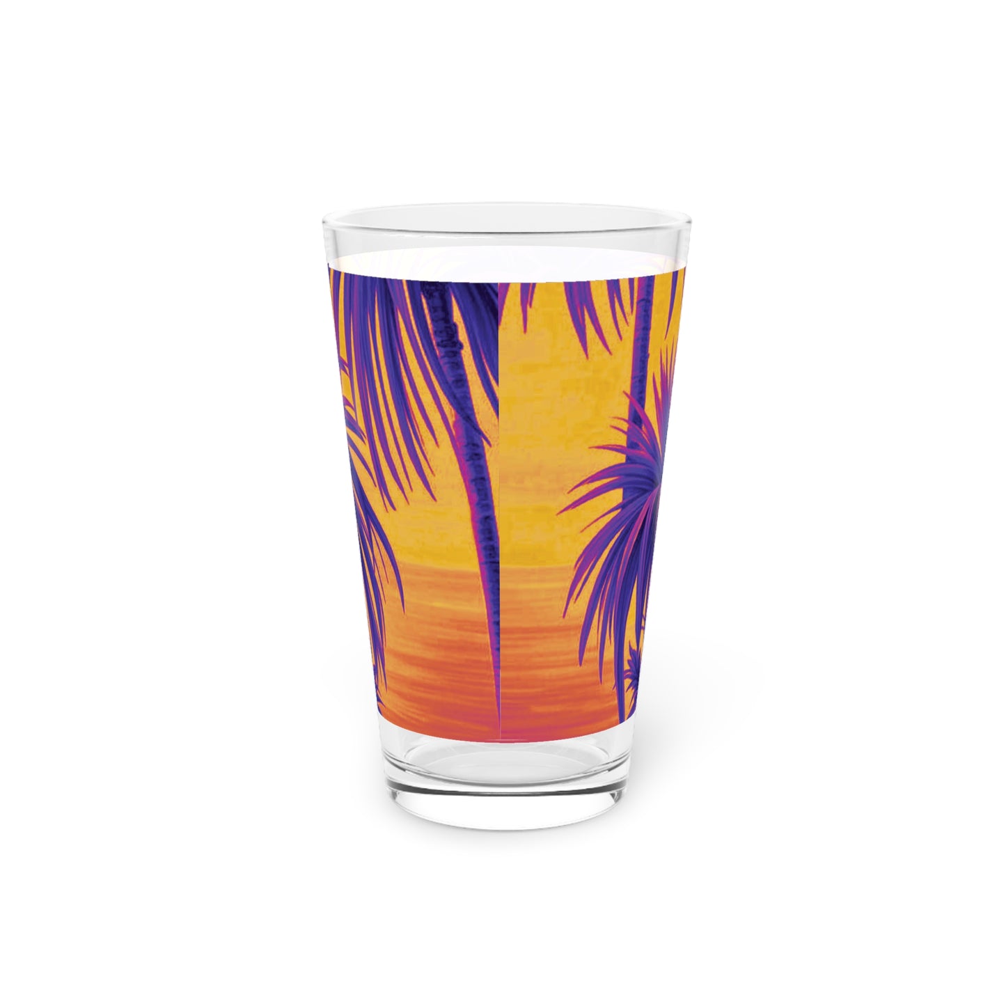 Pint Glass, 16oz - Tiny Palm Island Pop