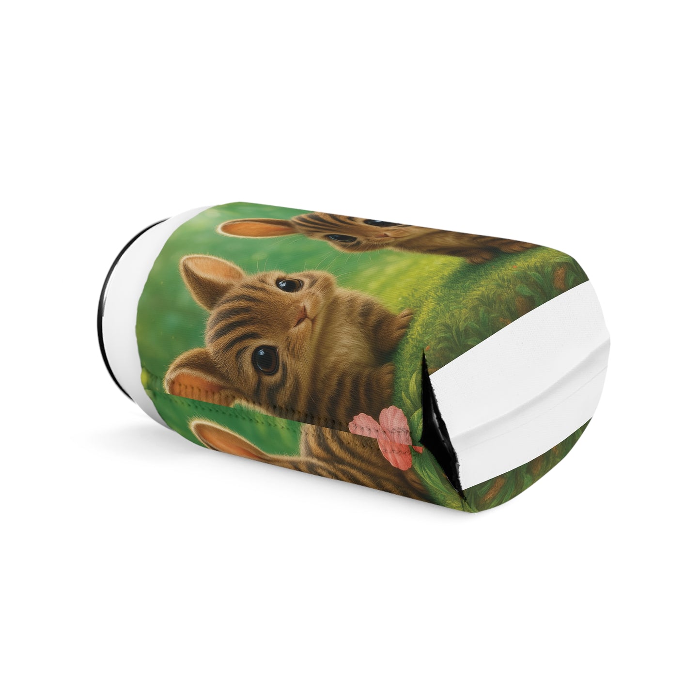 Baby Sumatran Rabbits Can Cooler Sleeve - Perfect for Outdoor Picnics