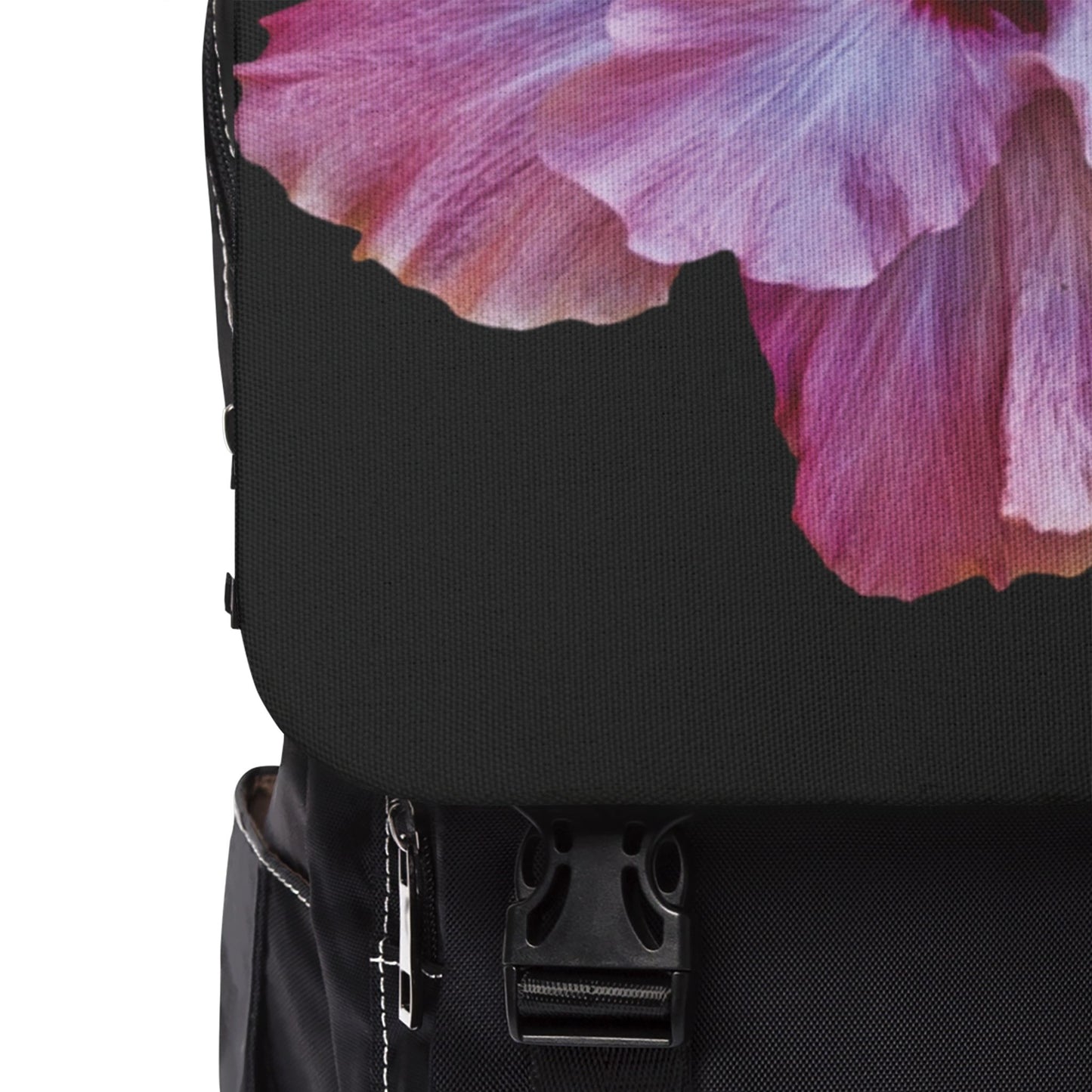 Purple Hibiscus Flower Casual Backpack - Perfect for Everyday Adventures