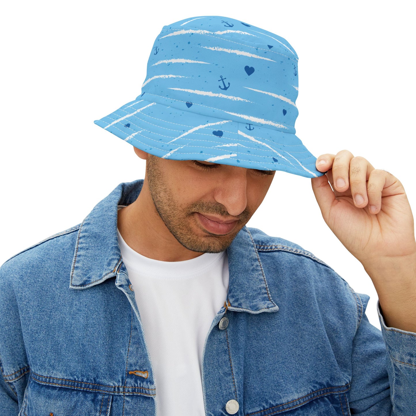 Tropical Polyester Bucket Hat, 2 Sizes - Sailing
