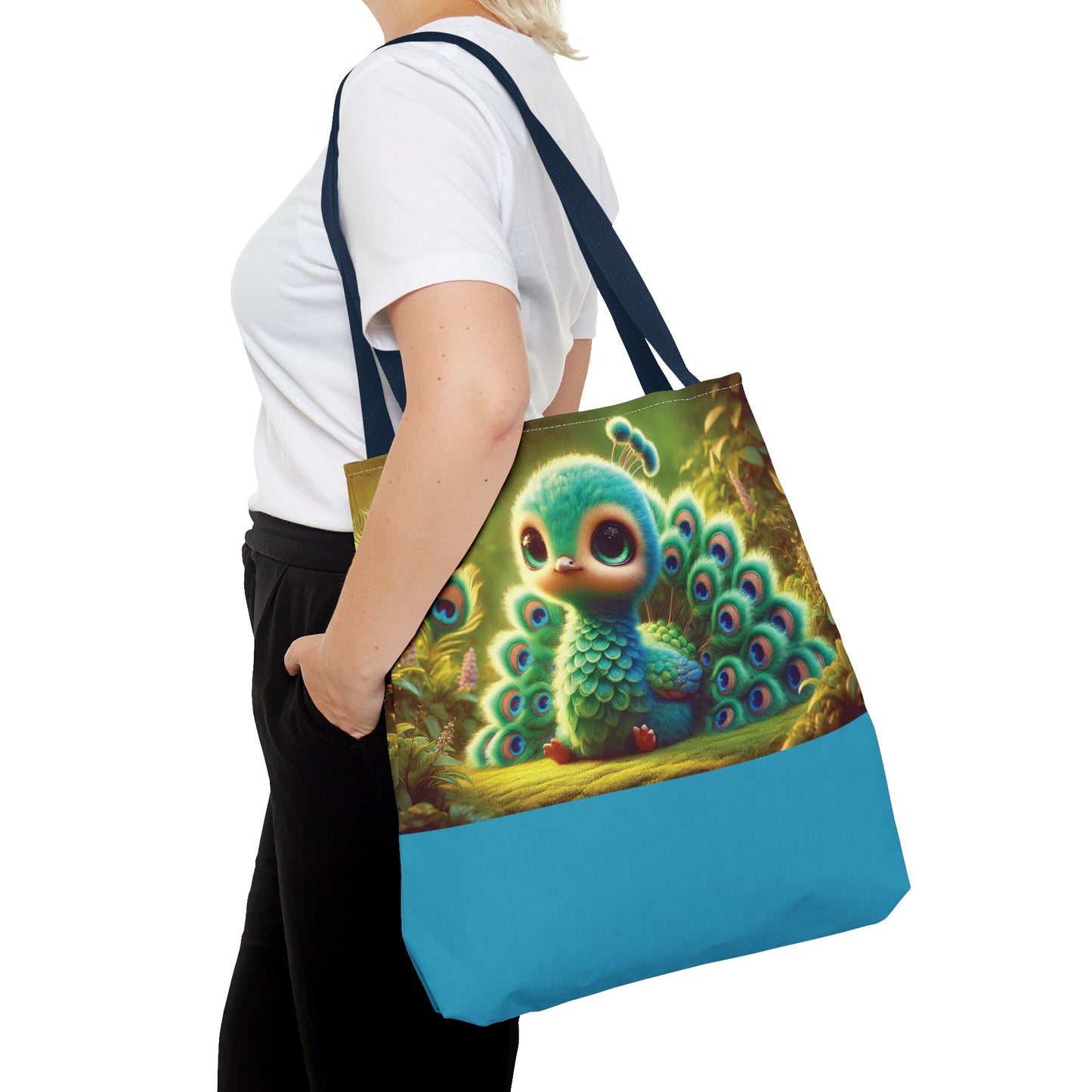 Baby Peacock Trio Tote Bag - 3 Sizes