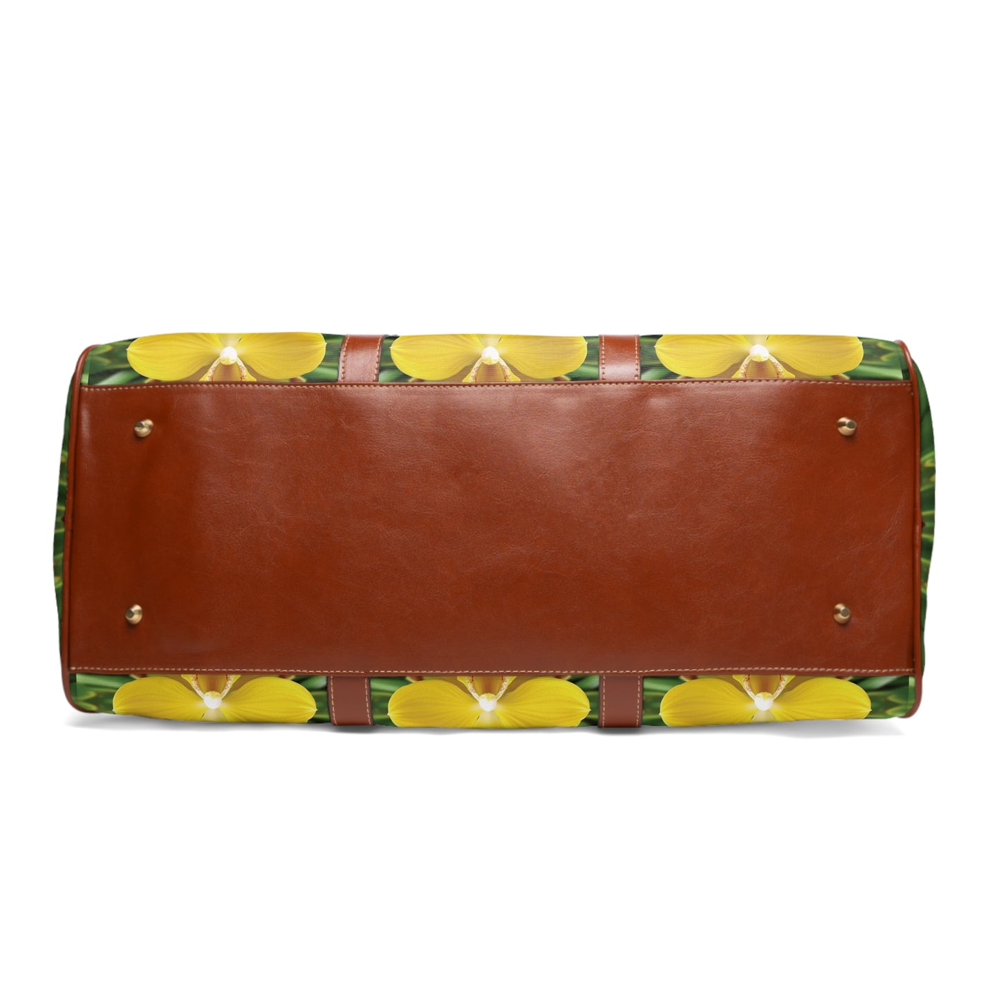 Tropical Waterproof Travel Bag - Perfect for Beach Getaways / Real Yellow Orchid Kaleidoscope