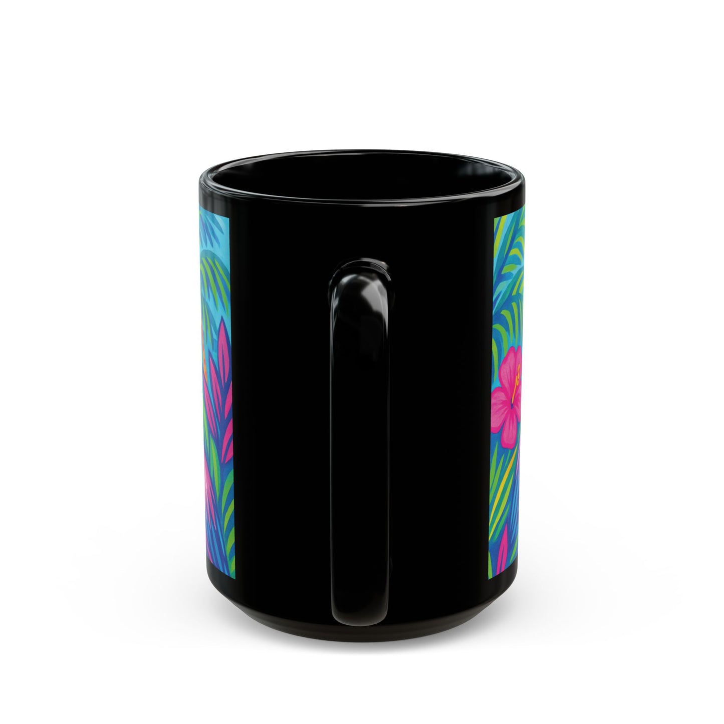 Black Coffee Mug - Beach Pelican Party