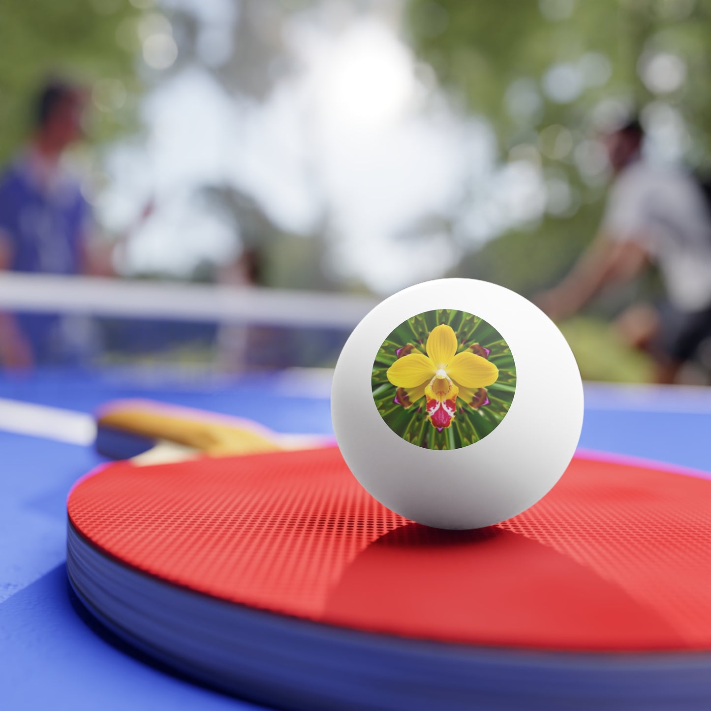 Tropical Paradise Ping Pong Balls - 6 Pack with Kaleidoscope Orchid