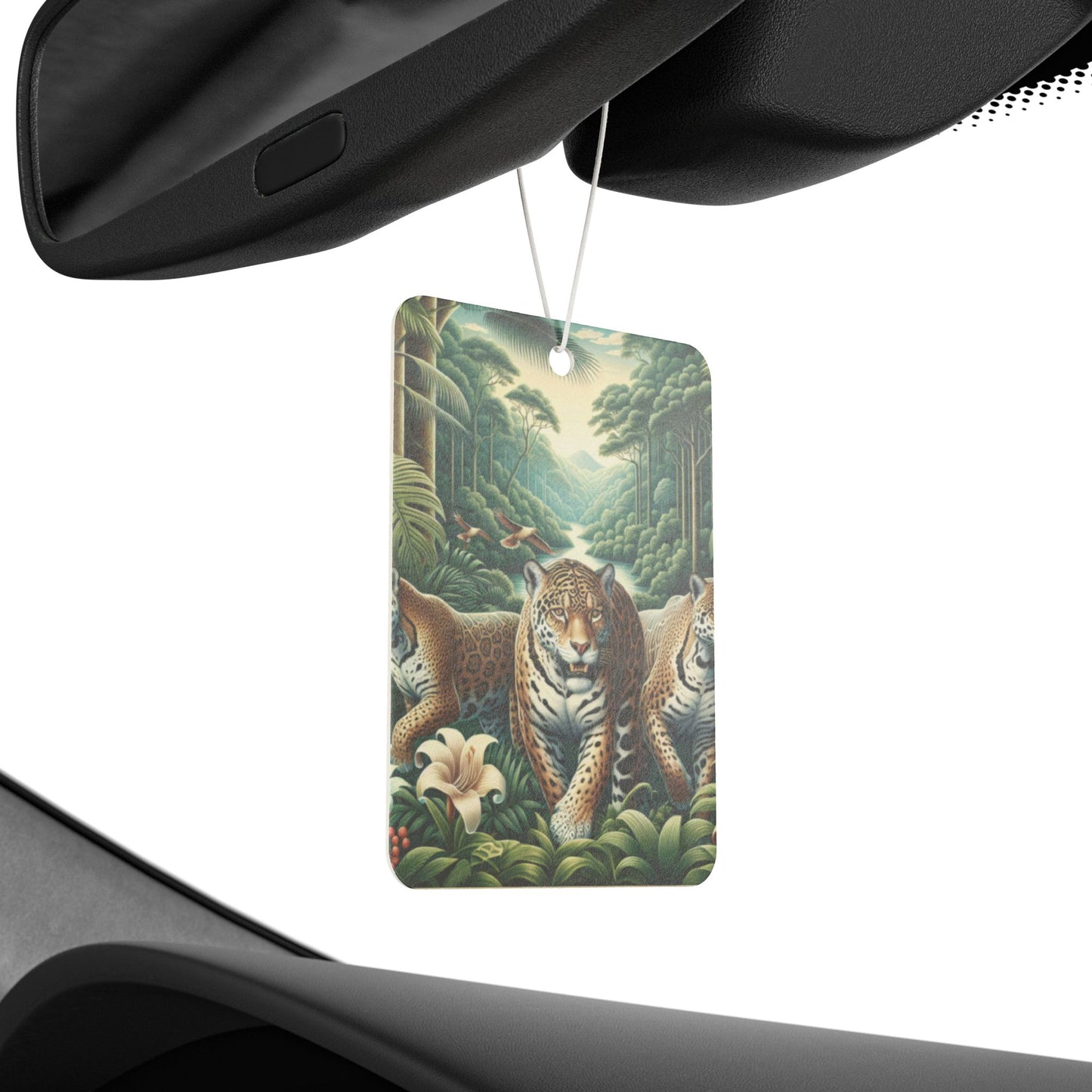 Car Air Freshener - Rainforest Big Cats