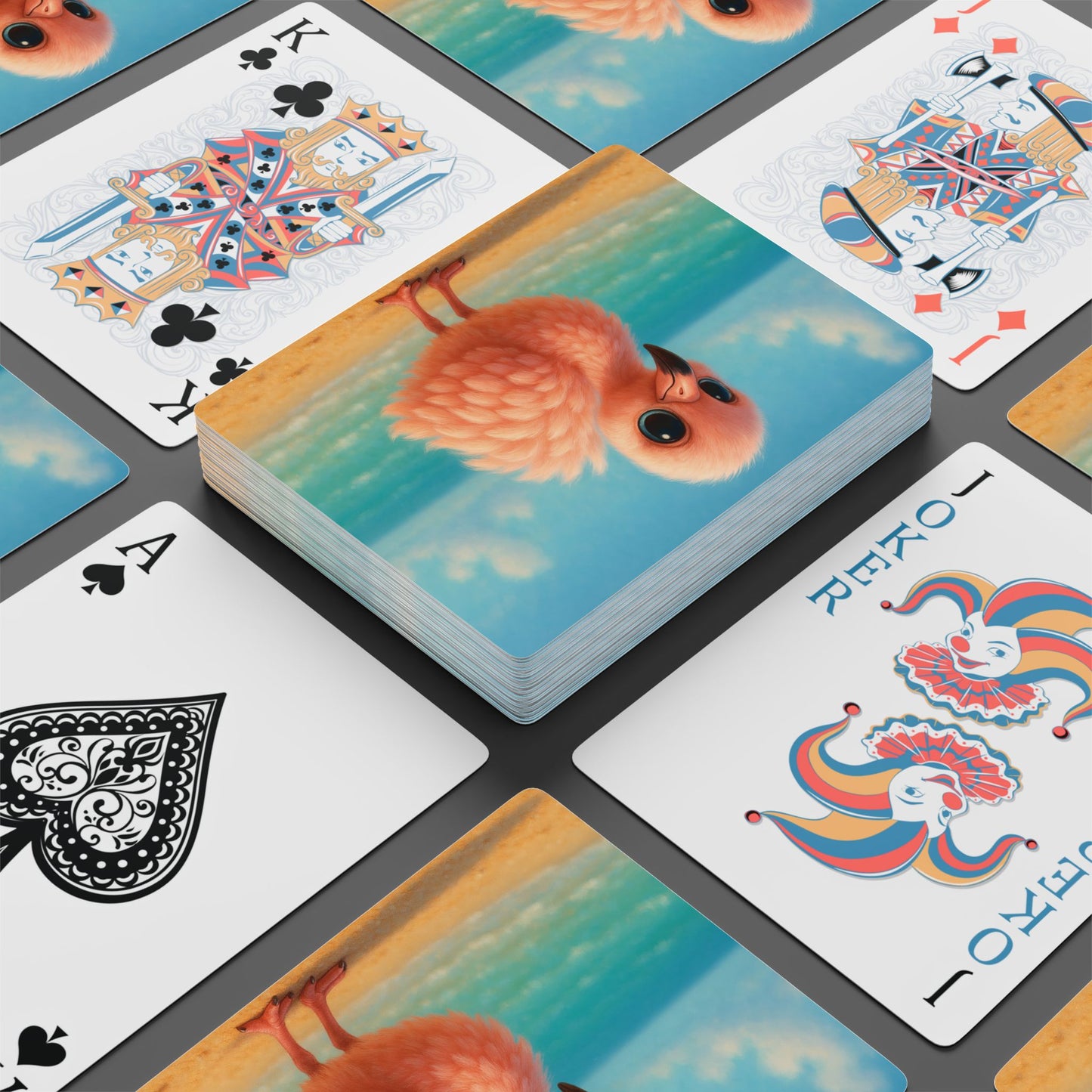 Poker Playing Cards - Baby Flamingo