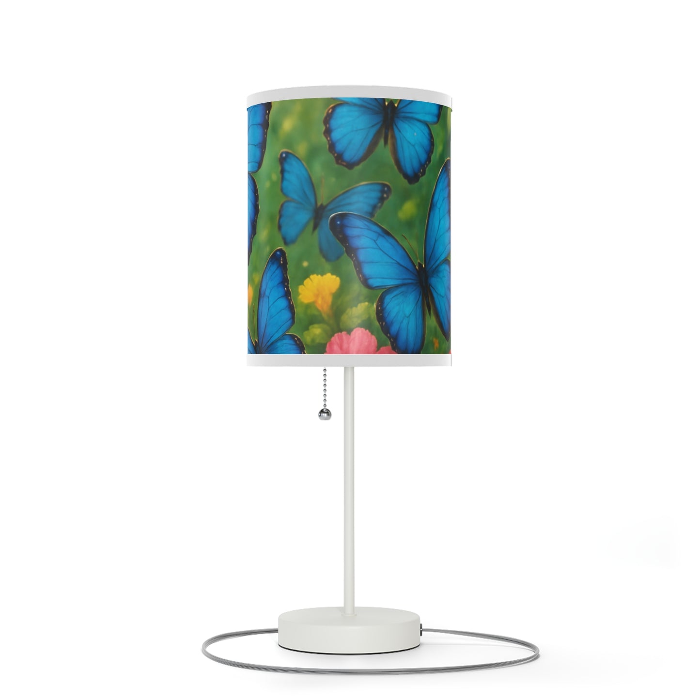 Lamp on a Stand, US|CA plug - Morpho Butterflies Flight