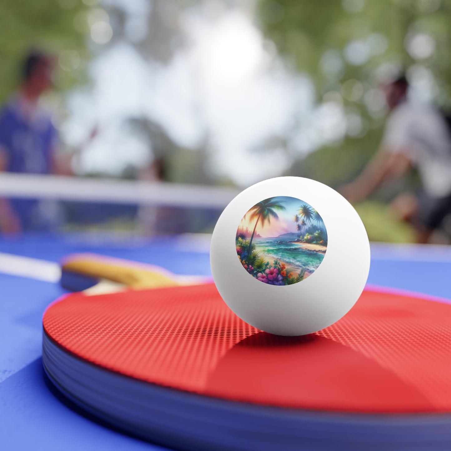 Tropical Paradise Ping Pong Balls - 6 Pack with Bay of Peace