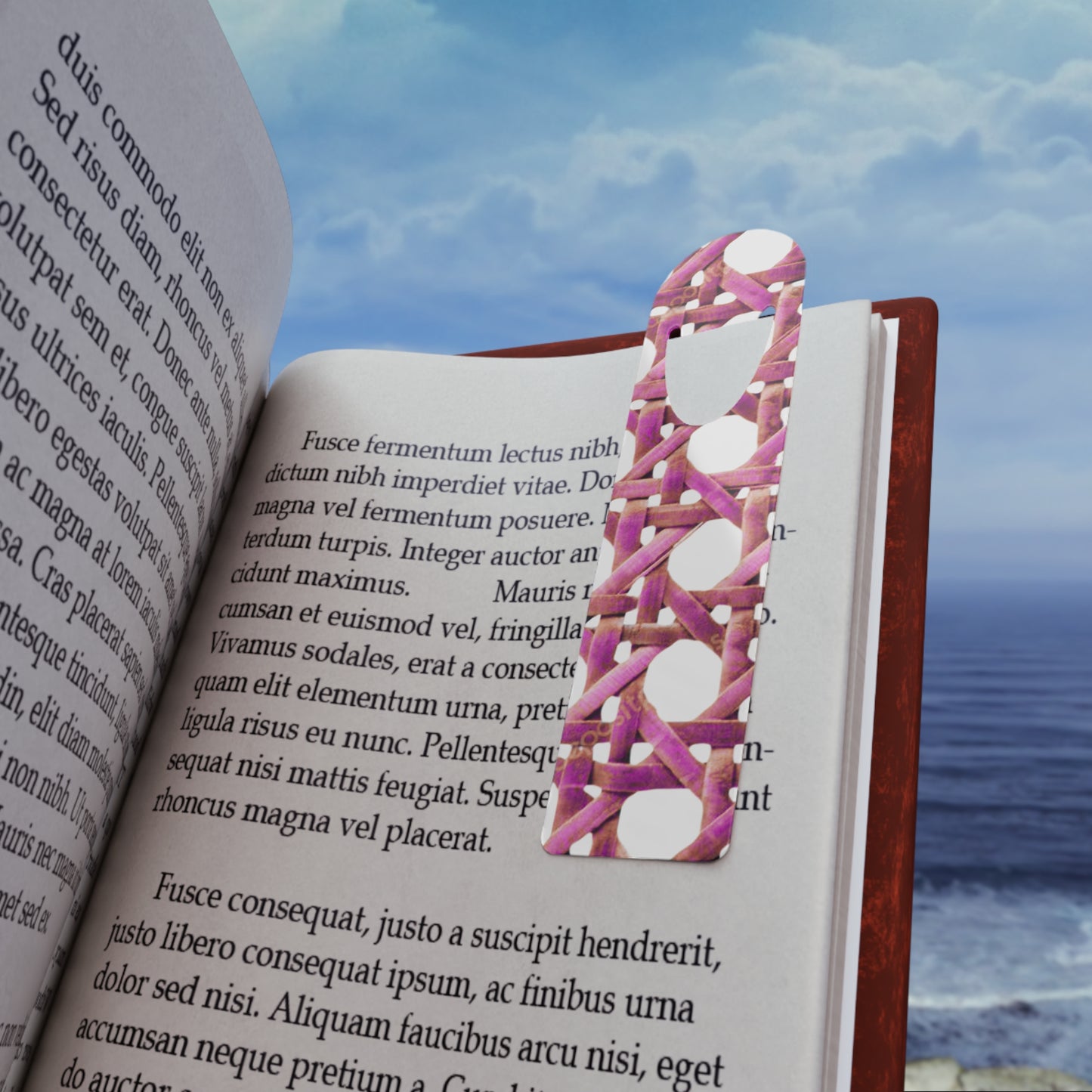 Bookmark - Aluminum, Beach Chair Wicker/Hibiscus