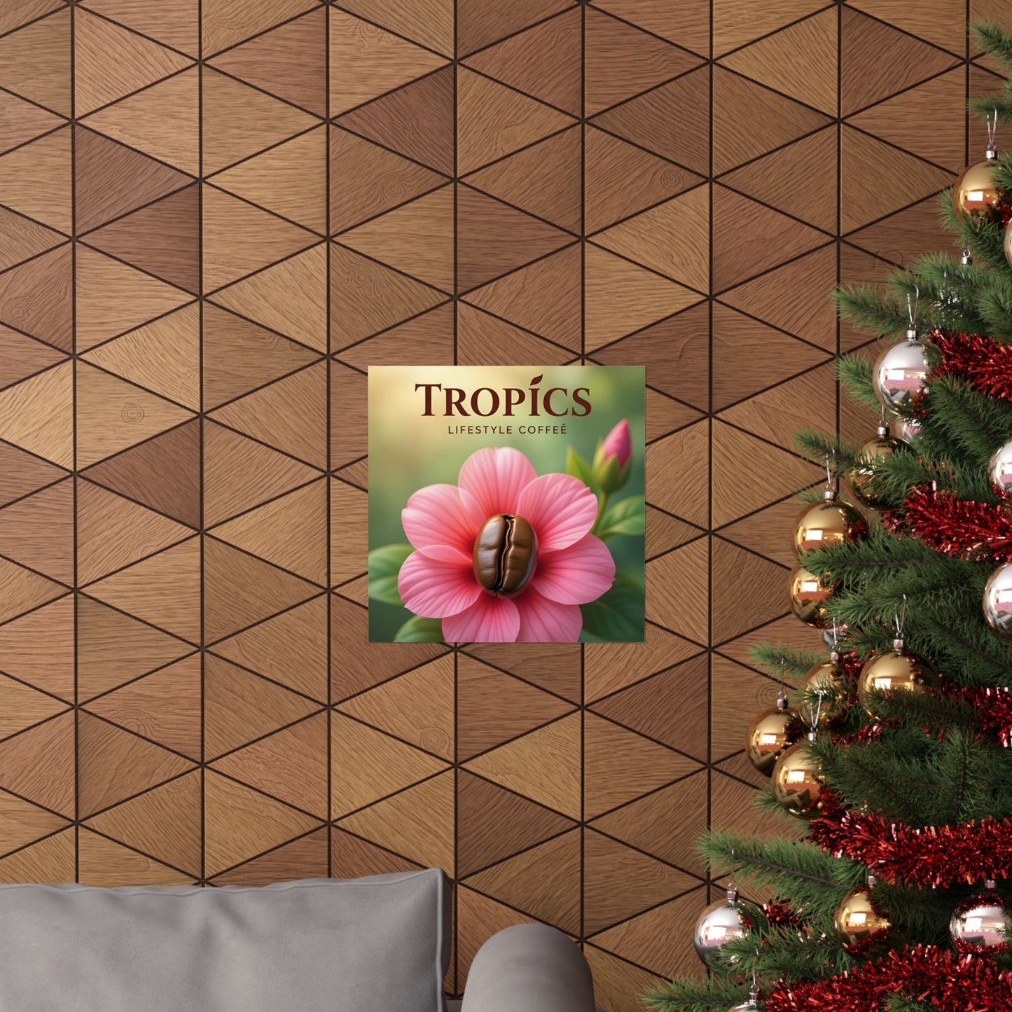 Tropics Floral Matte Poster — Coffee Bloom