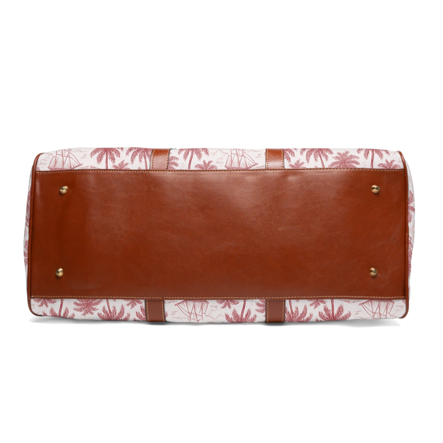 Tropical Waterproof Travel Bag - Perfect for Beach Getaways / Faraway Toile, Red