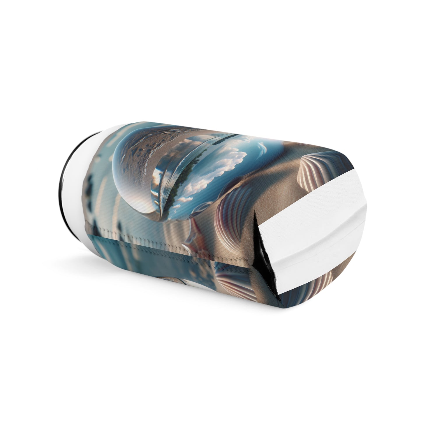 Beach Illusion Ball Cooler Sleeve - Perfect for Outdoor Picnics