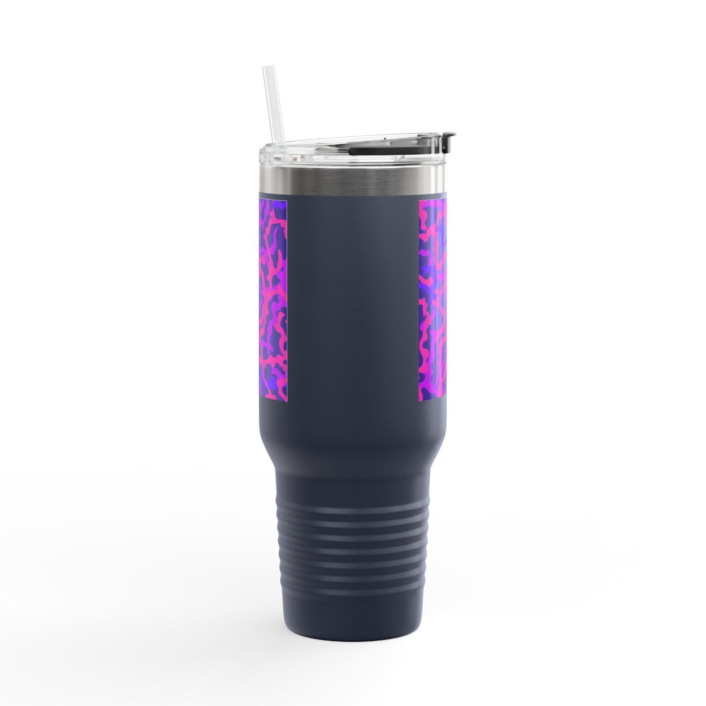 Insulated Travel Mug, 40oz / Coral Threads, Heatwave - Perfect for Outdoor Adventures