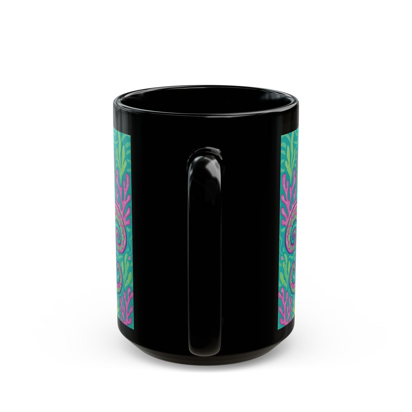 Black Coffee Mug - Purple Kraken Joe