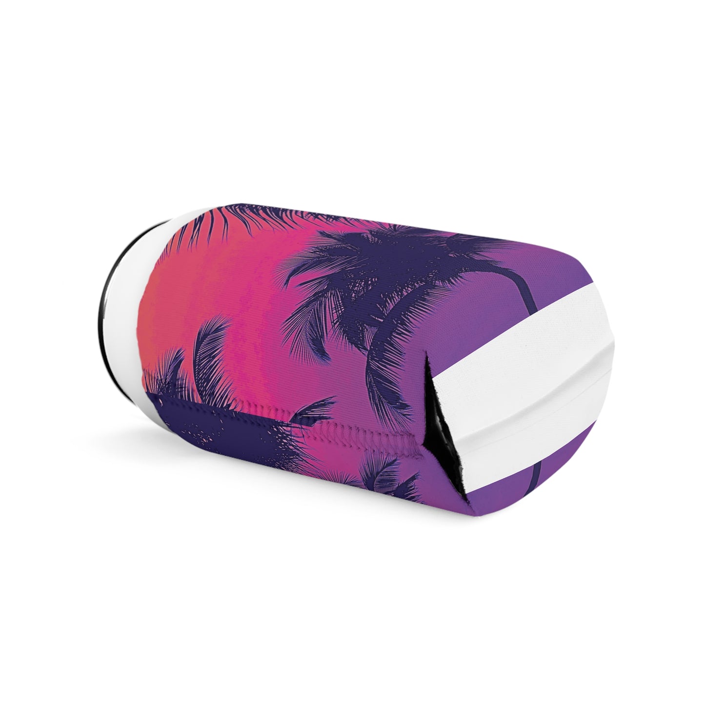 Palm Glow Pop Can Cooler Sleeve - Perfect for Outdoor Picnics