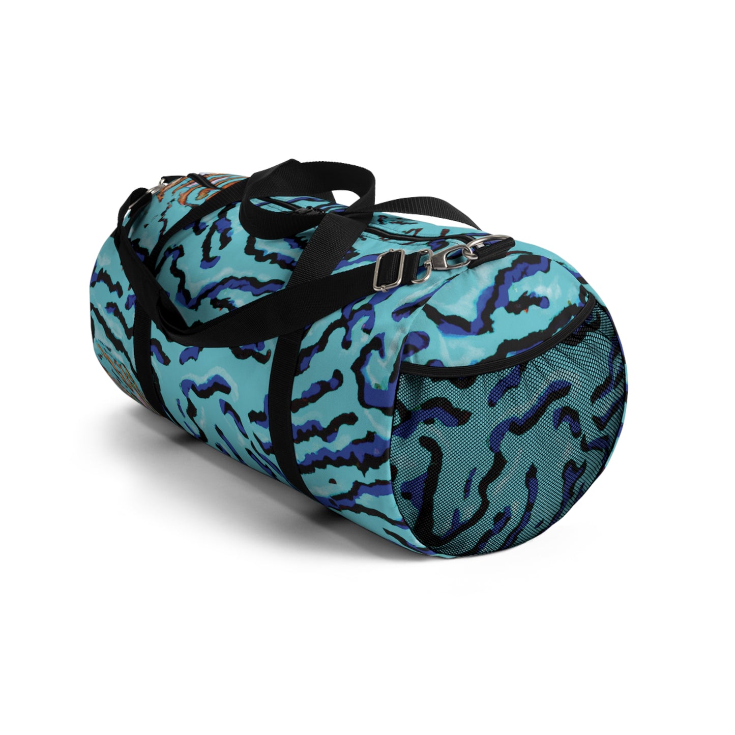 Tropical Duffel Bag - Perfect for Travel and Gym / Wild Coral, Turquoise