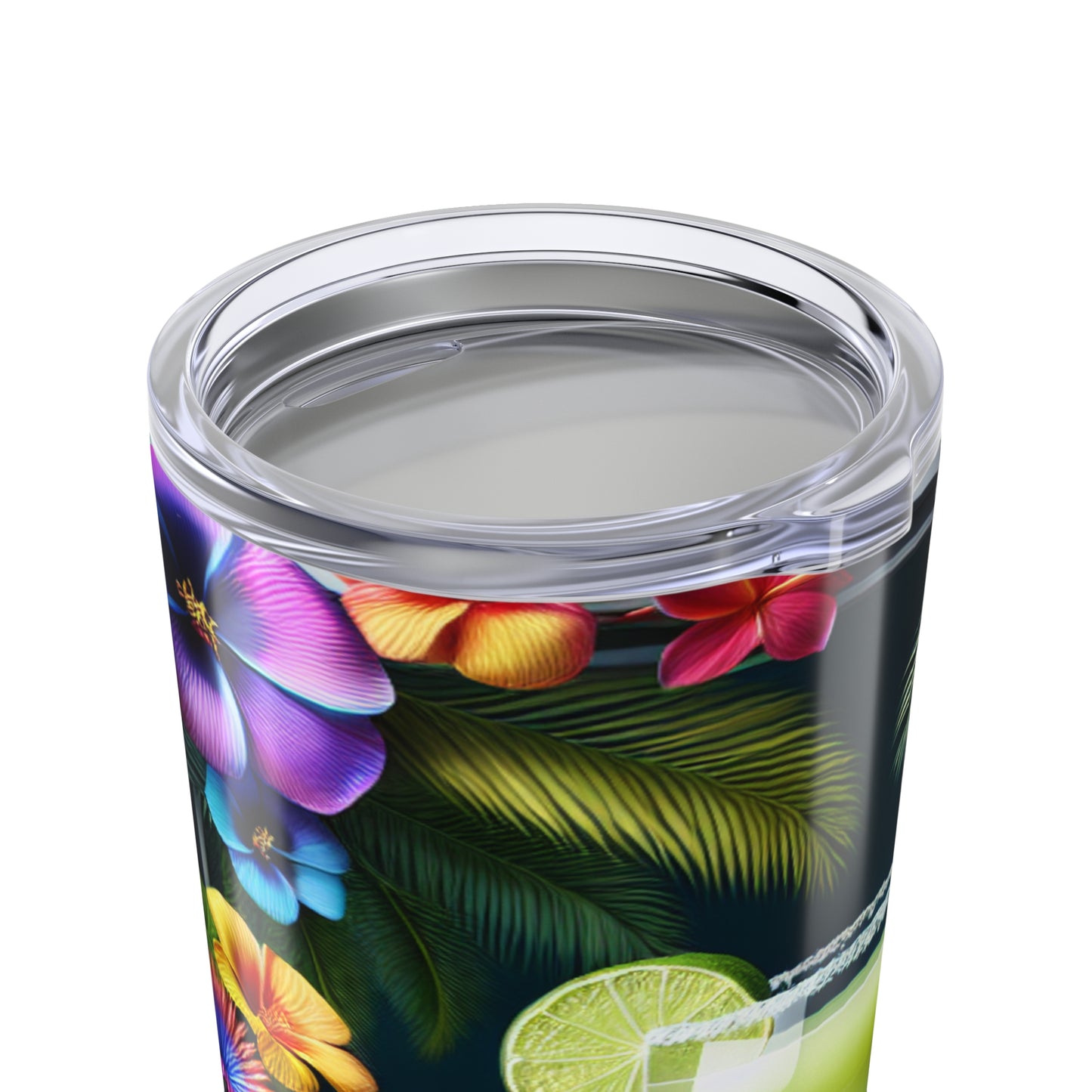 20oz Tropical Glossy Tumbler, Stainless Steel / Tropical Margarita