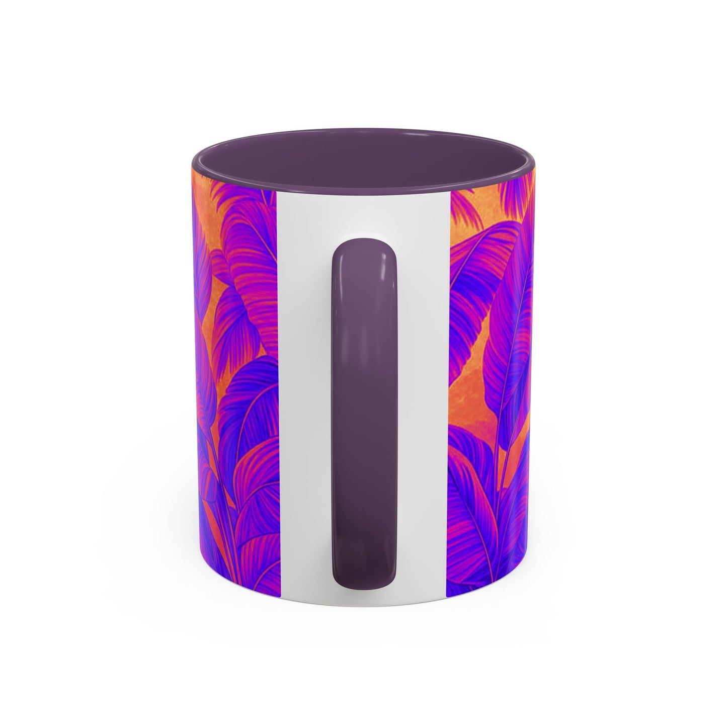 Accent Color Coffee Mug (11, 15oz), Palm Serenity, Pop / Various Colors