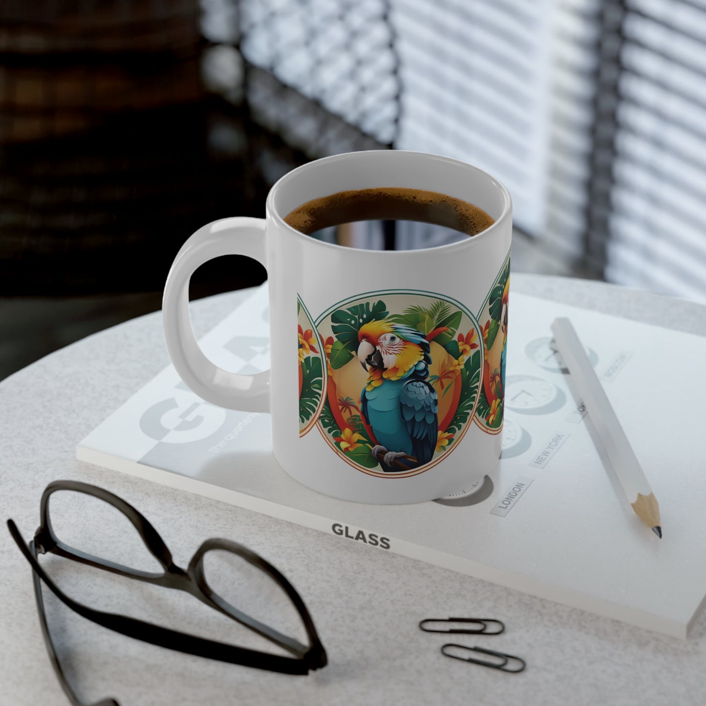 Jumbo Mug, 20oz, My Pet Parrot | Tropical Coffee Cup