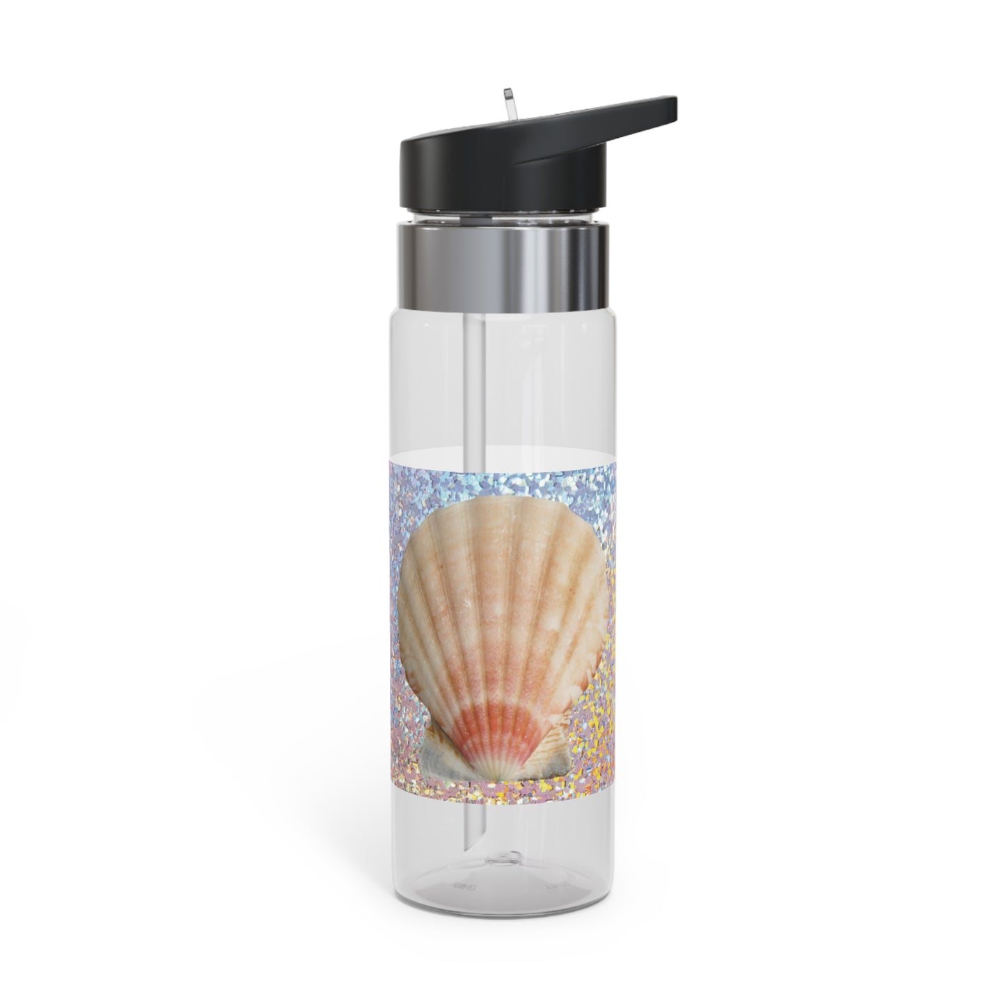 Tropical 20oz Tritan Sport Water Bottle - Leakproof, Lightweight, BPA-Free /Disco Scallop