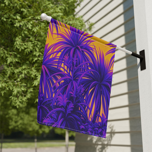 Tropical Garden Flag - Perfect for Outdoor Decor / Tiny Palm Island Pop