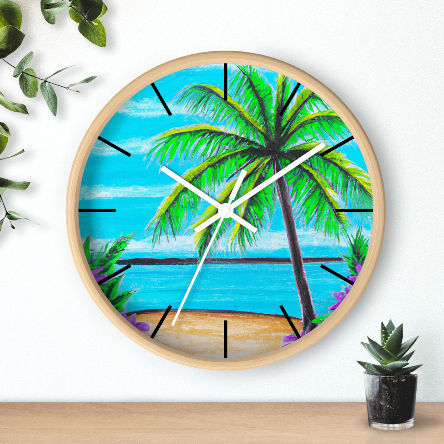 Wall Clock, Calm Beach, Hands/Base Variants