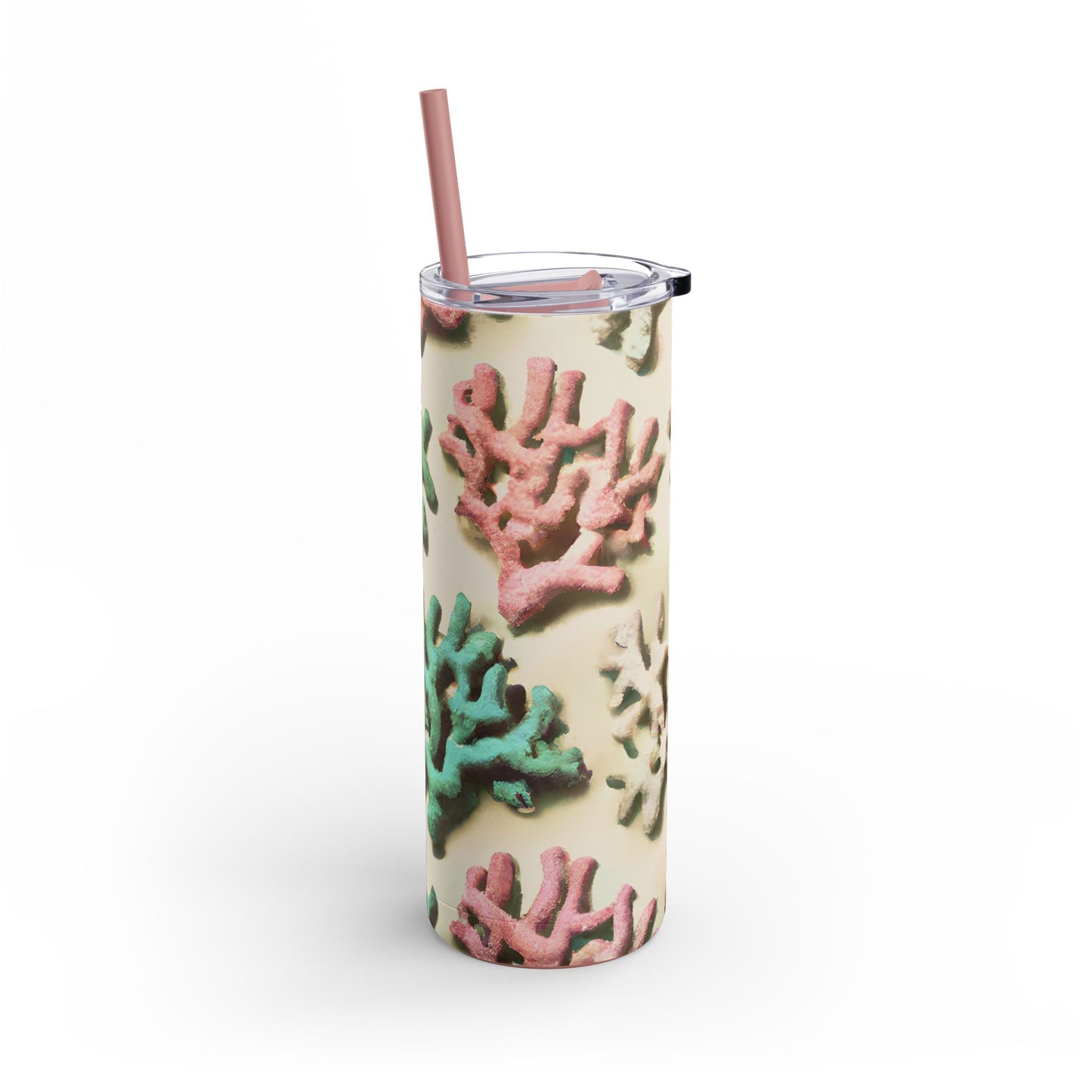 20oz Matte Tumbler, 7 Colors - Stylish Travel Cup - Corals Cream