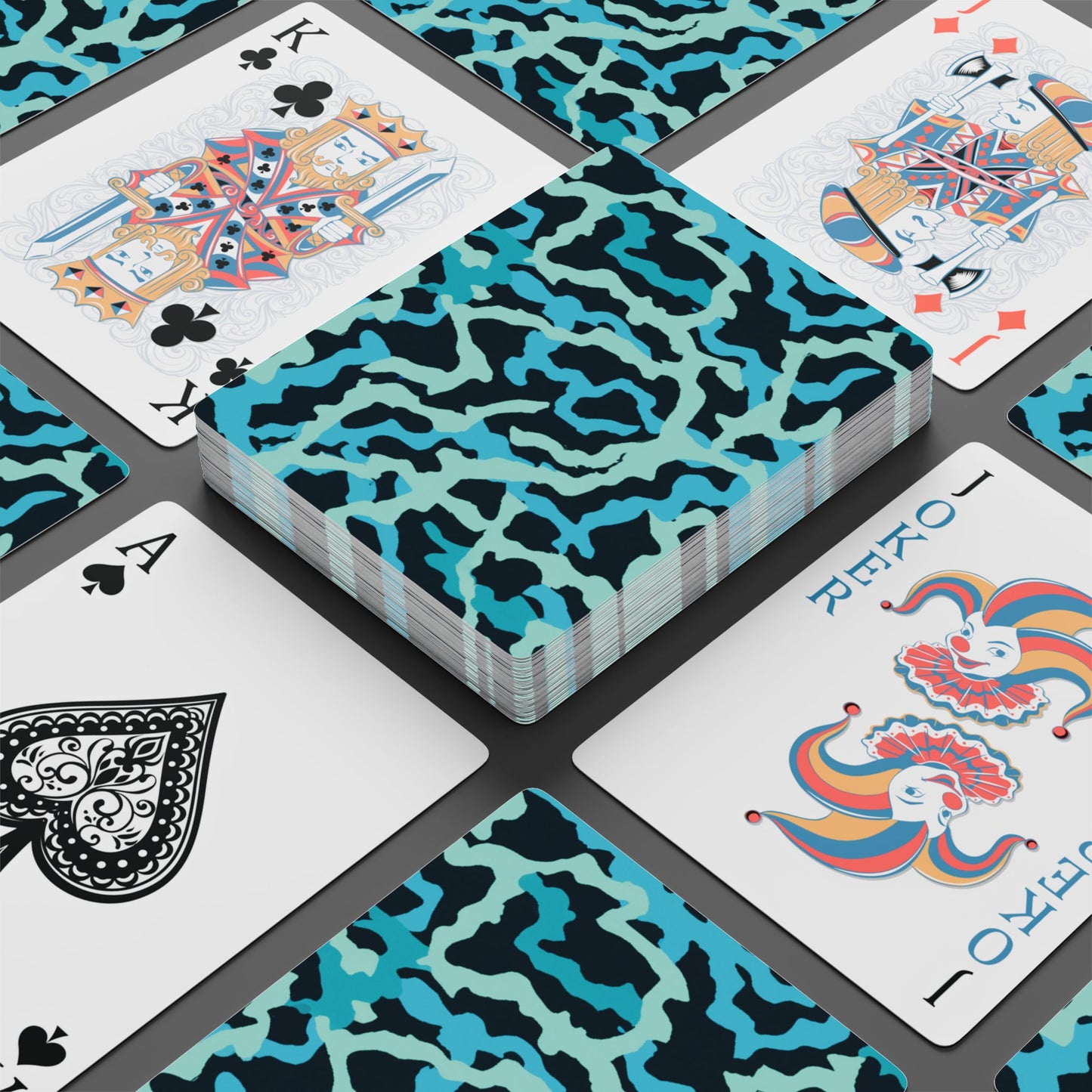 Poker Playing Cards - Coral Reef Threads