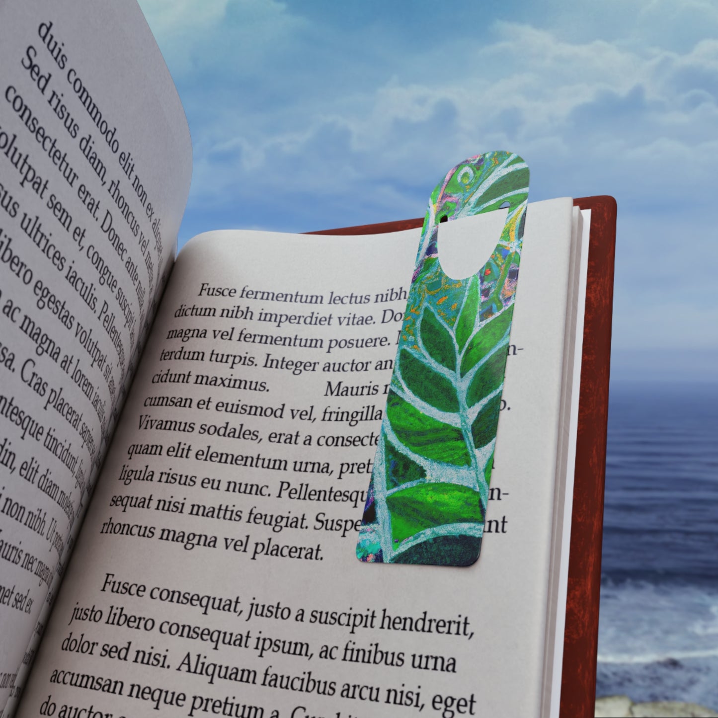 Bookmark - Aluminum, Amazon Whimsy, Green