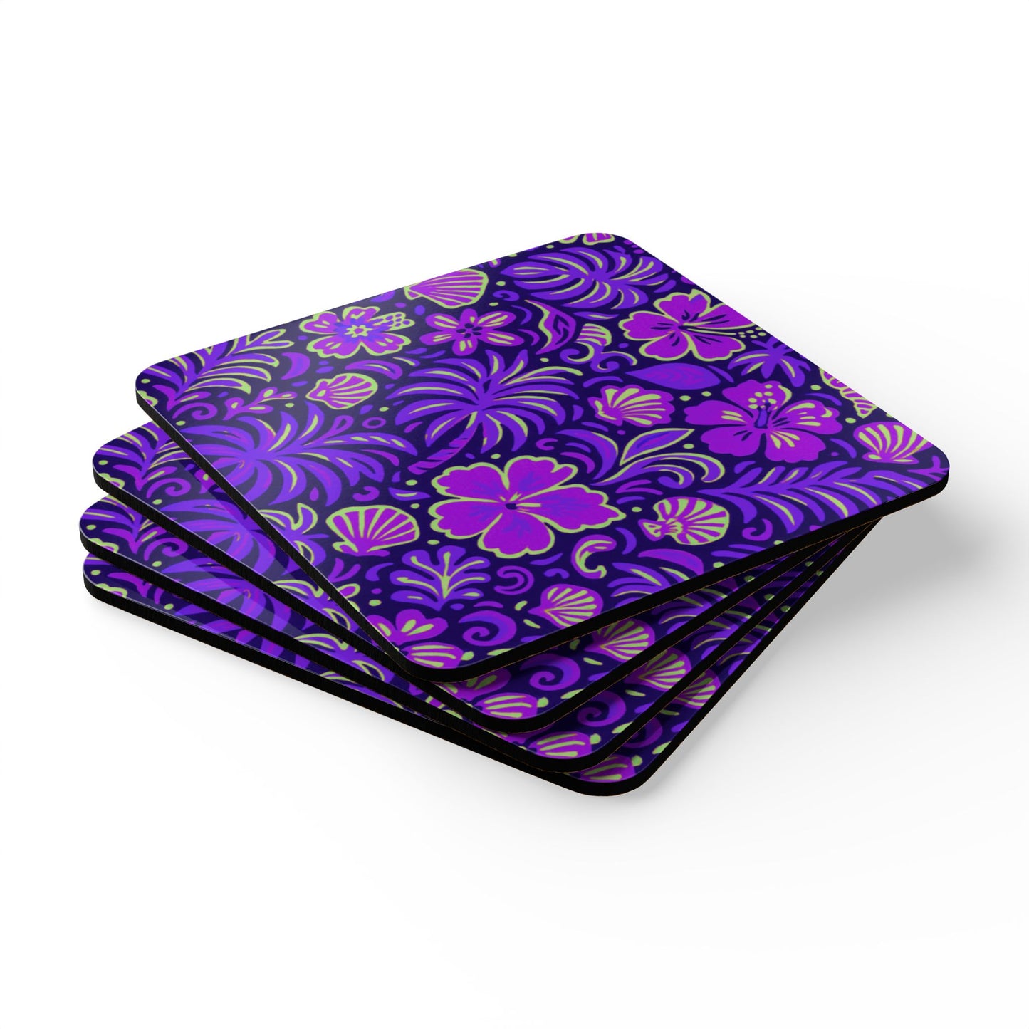 Coaster Set - Beach Dreams, Purple