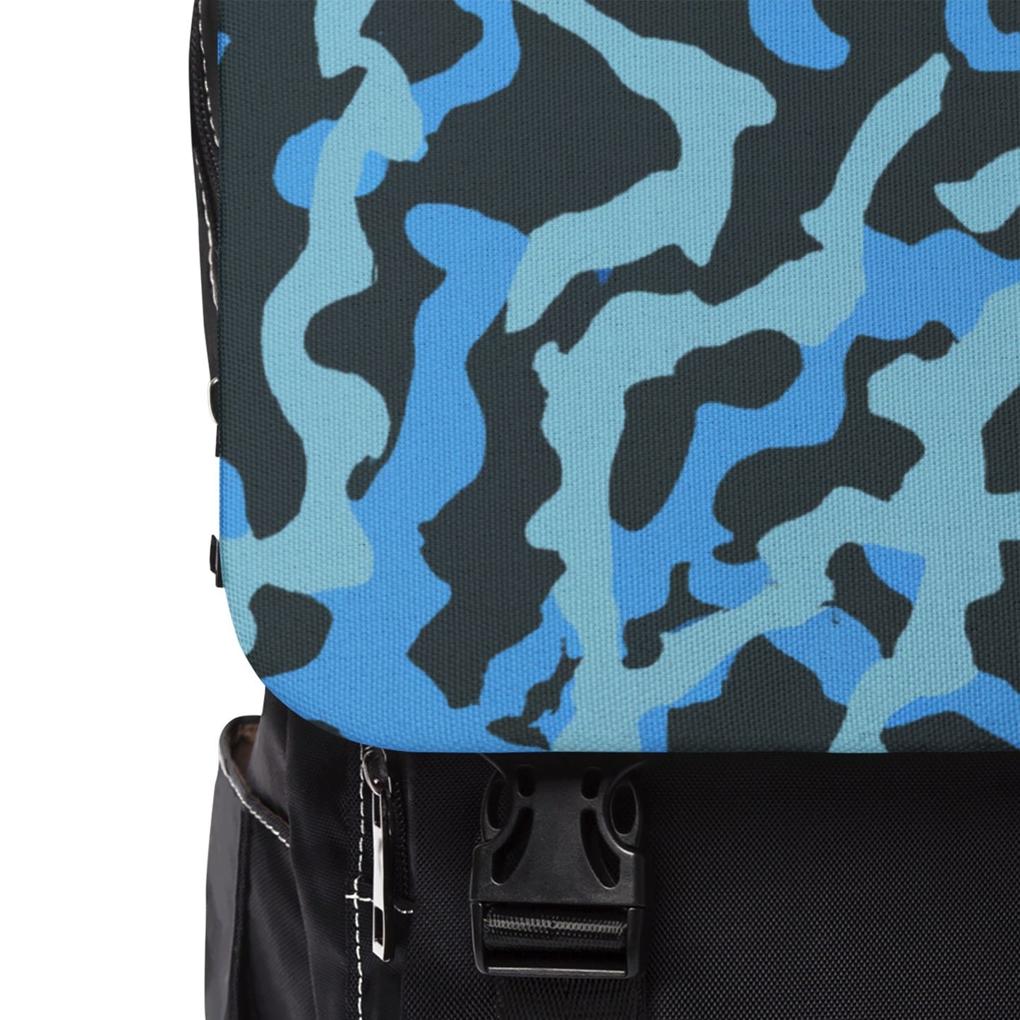 Coral Threads/Blue Casual Backpack - Perfect for Everyday Adventures