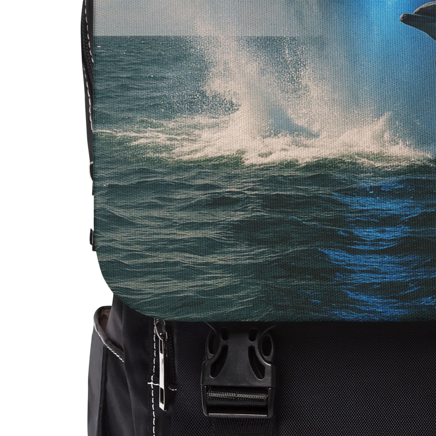 UFO and Dolphin Casual Backpack - Perfect for Everyday Adventures