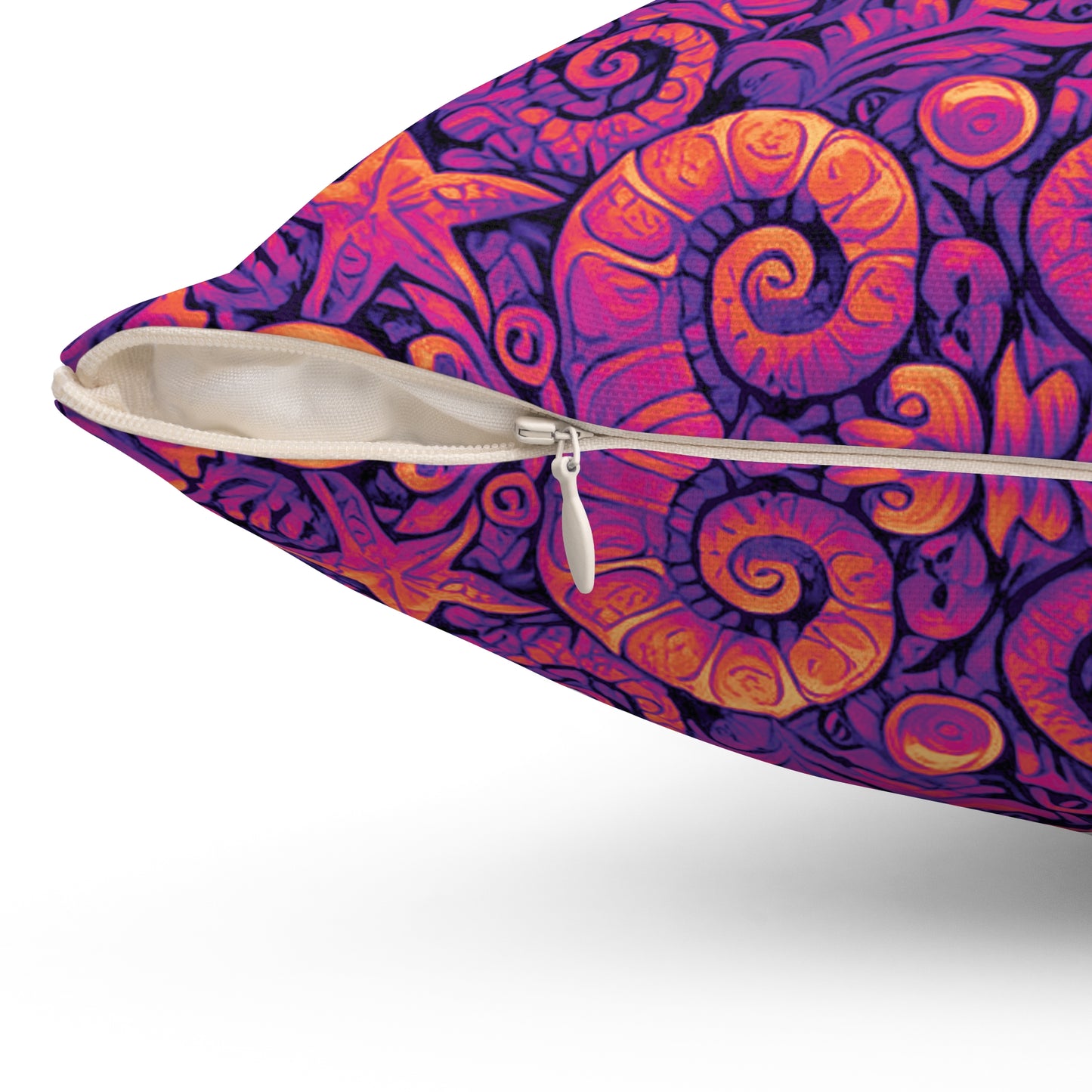 Decorative Pillow - Accent Cushion, 4 Sizes / Seahorse Trio, Pop