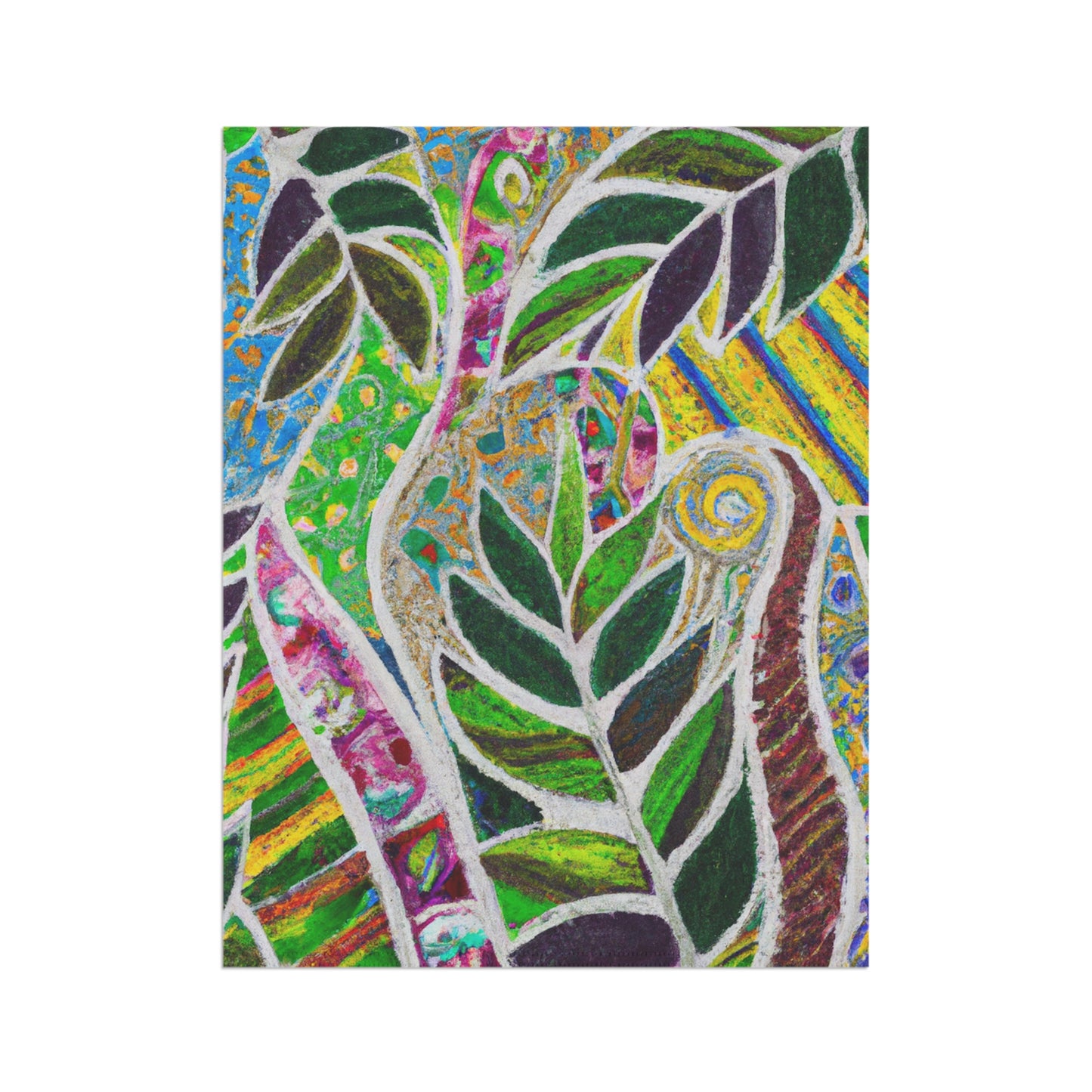 Tropical Garden Flag - Perfect for Outdoor Decor / Rainforest Amazon Whimsy