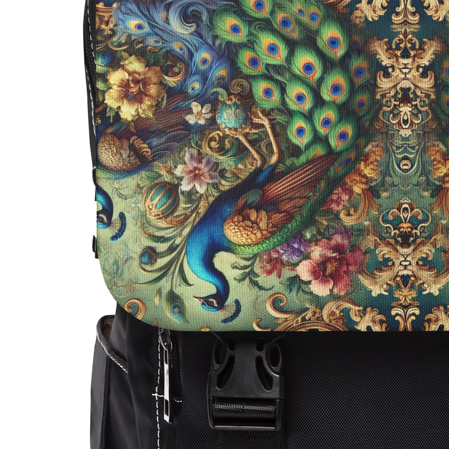 Kaleido Peacock Royals Casual Backpack - Perfect for Everyday Adventures