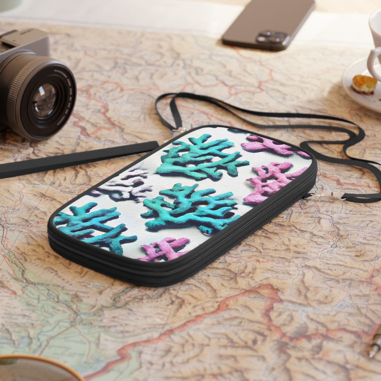 Passport Wallet – Perfect for Travelers & Adventurers / Coral Pastels