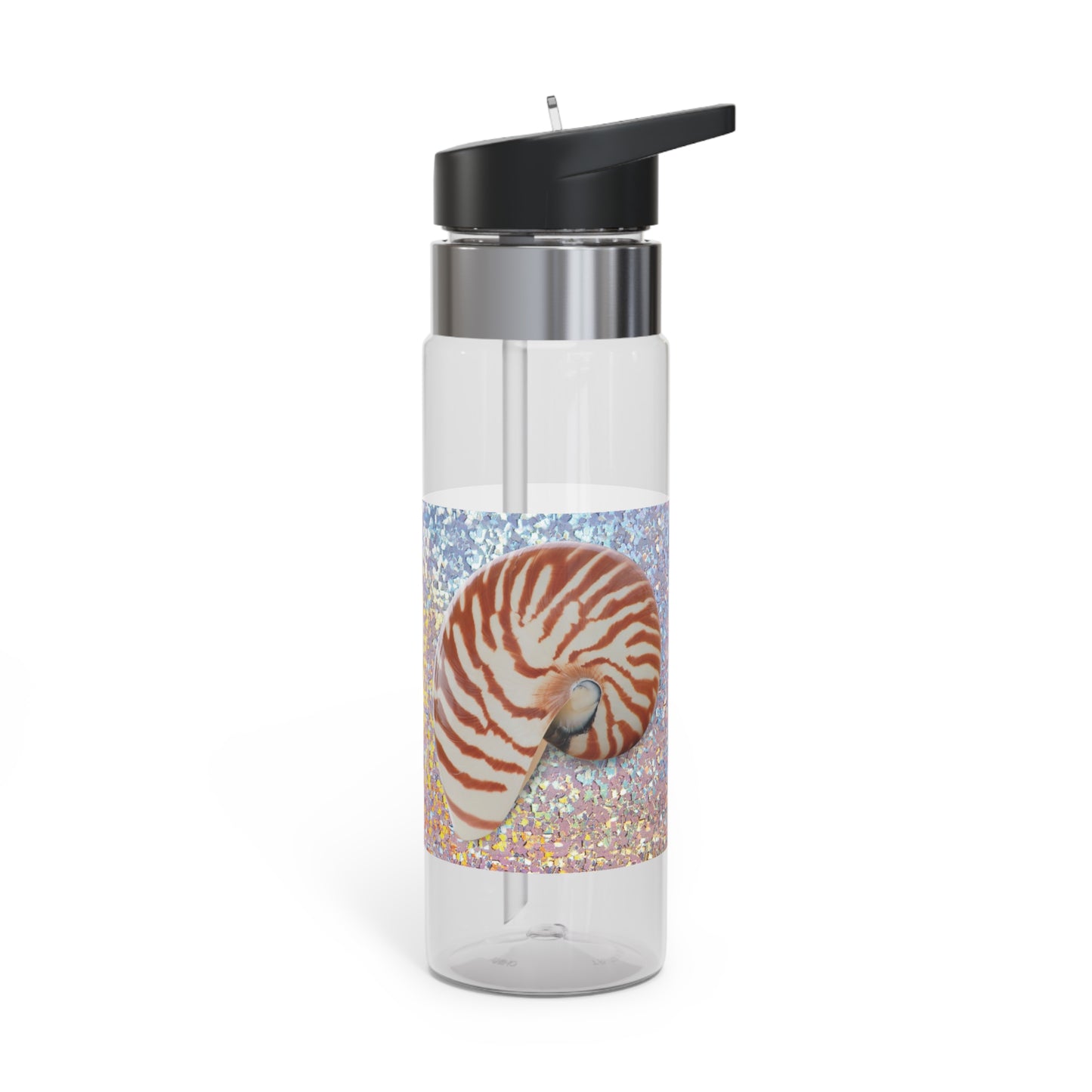 Tropical 20oz Tritan Sport Water Bottle - Leakproof, Lightweight, BPA-Free /Disco Striped Nautilus