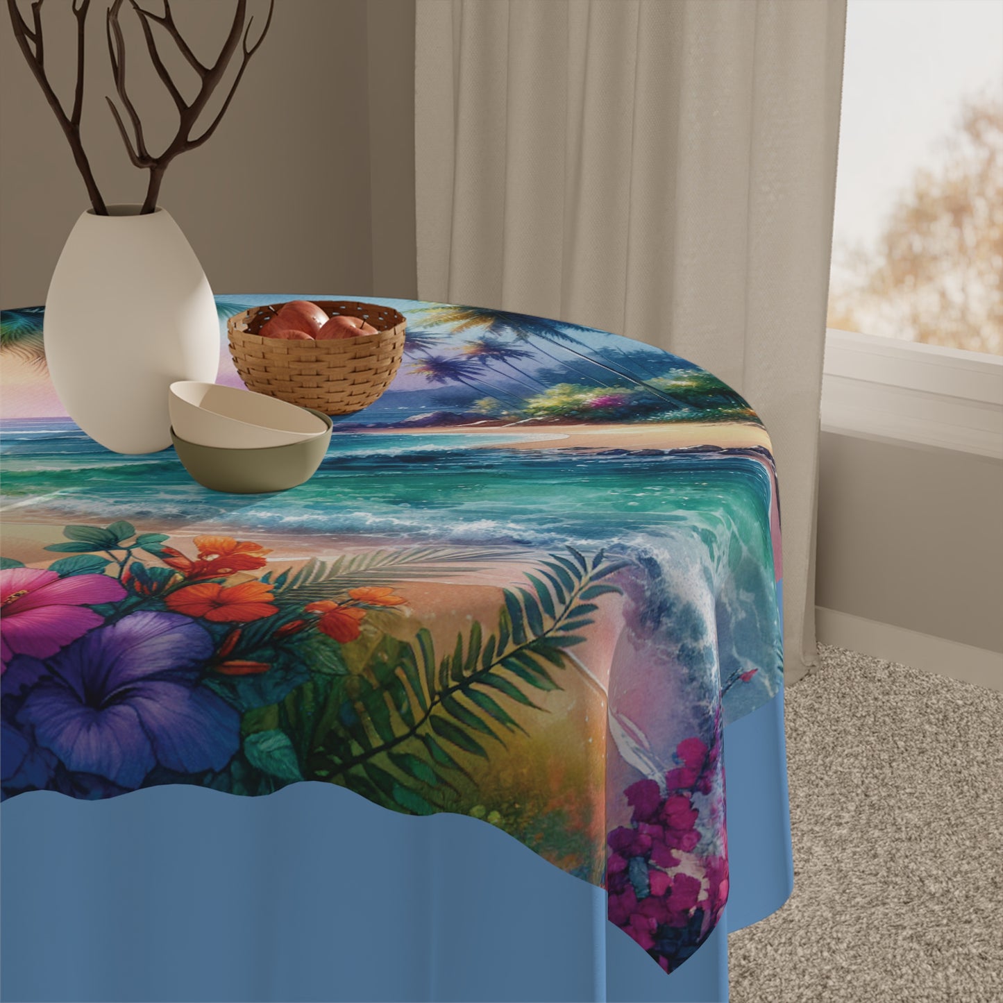 Bay of Peace Tablecloth, 55" x 55"