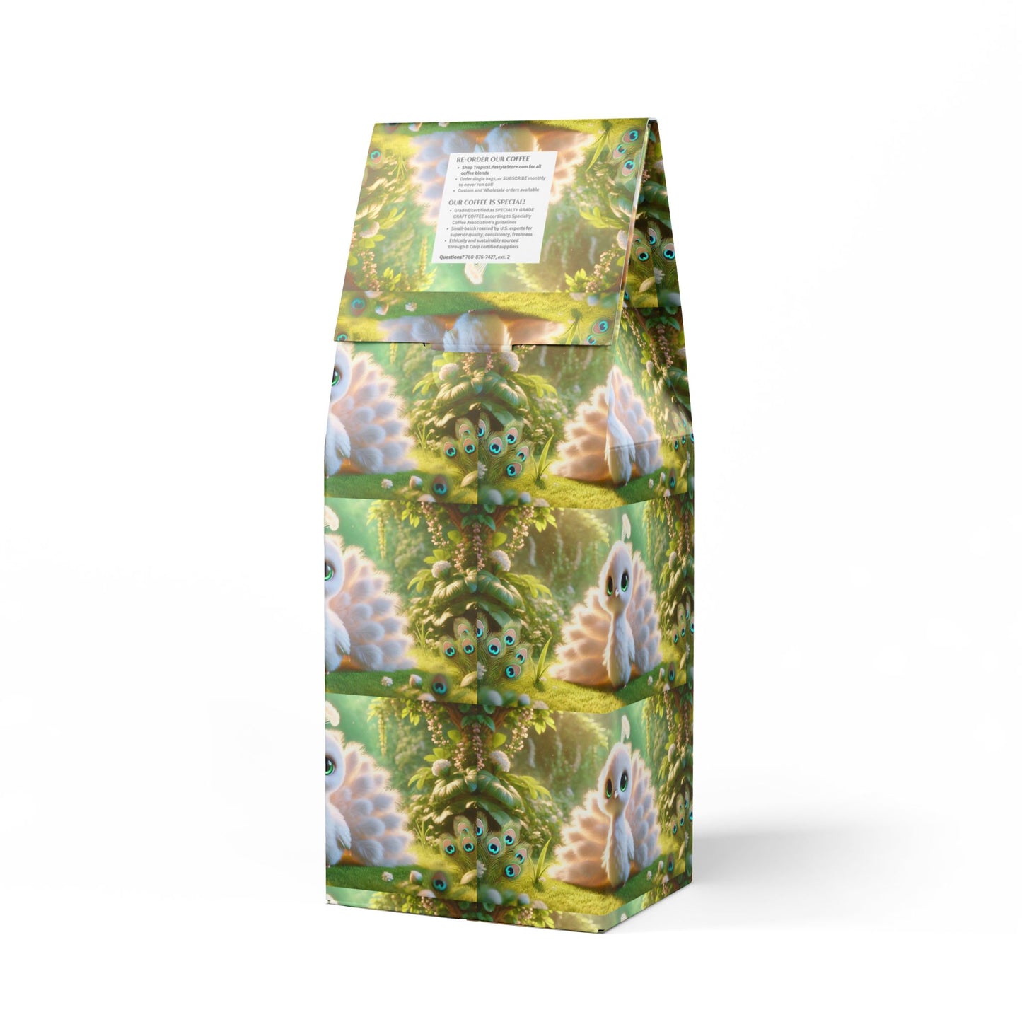 Citrus Bay Blend™ (Medium Roast) Specialty Grade Craft Coffee / Baby White Peacock