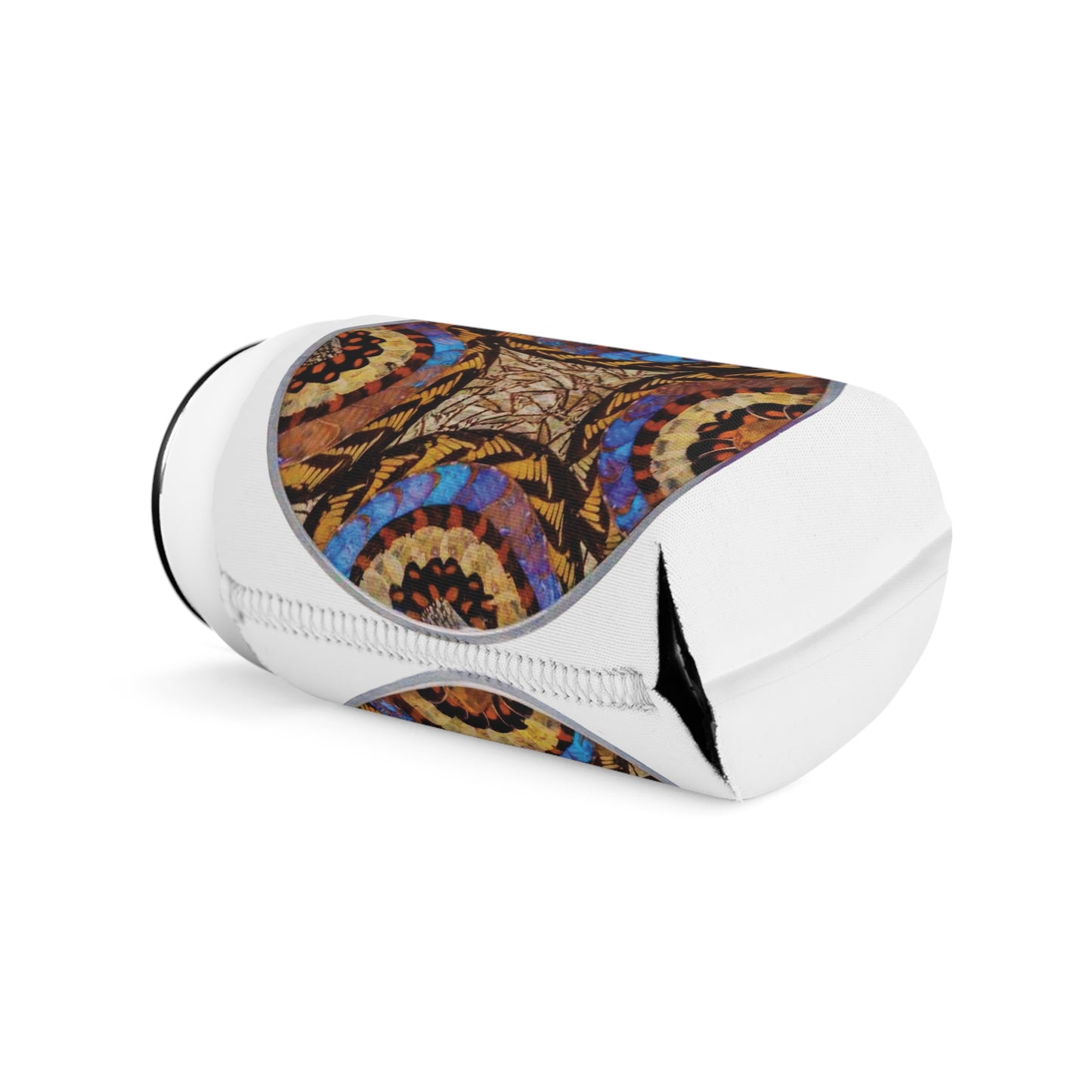 Real Exotic Butterfly Wing Art Can Cooler Sleeve - Perfect for Outdoor Picnics