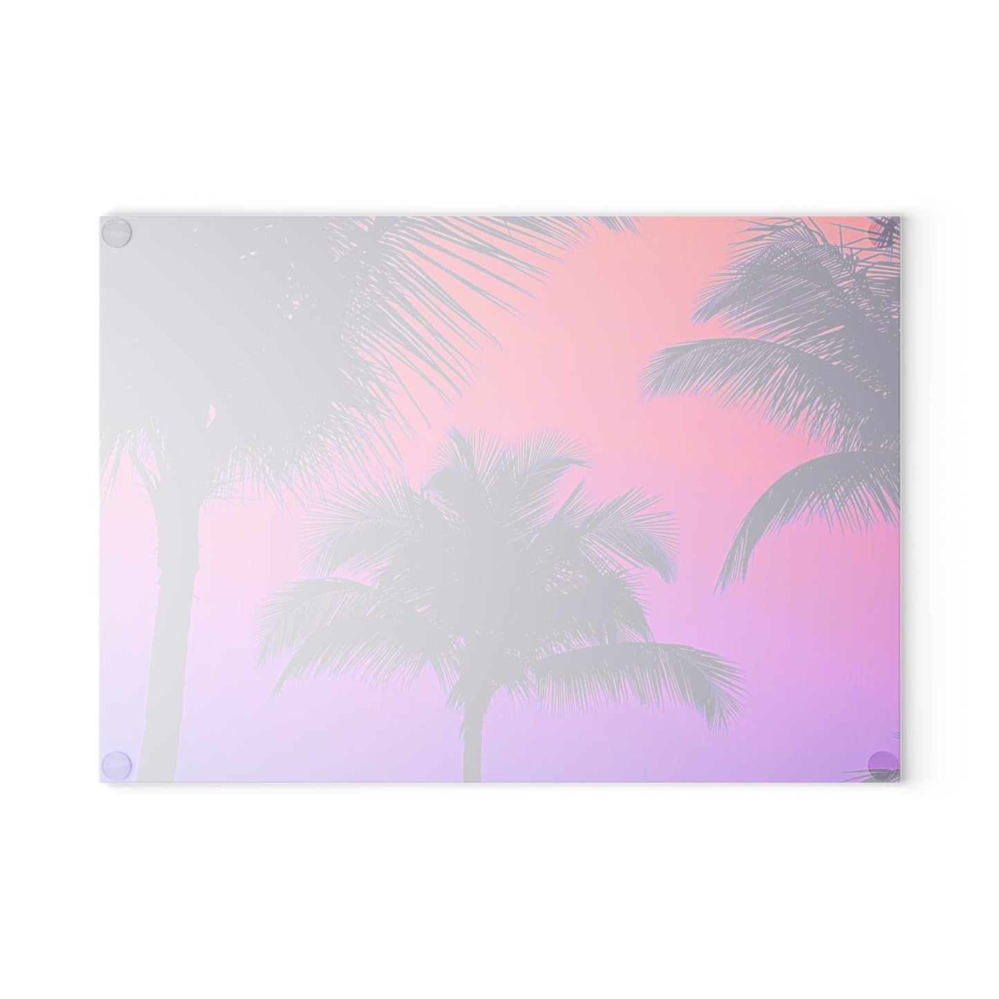 Glass Cutting Board, 2 sizes - Palm Glow, Pop