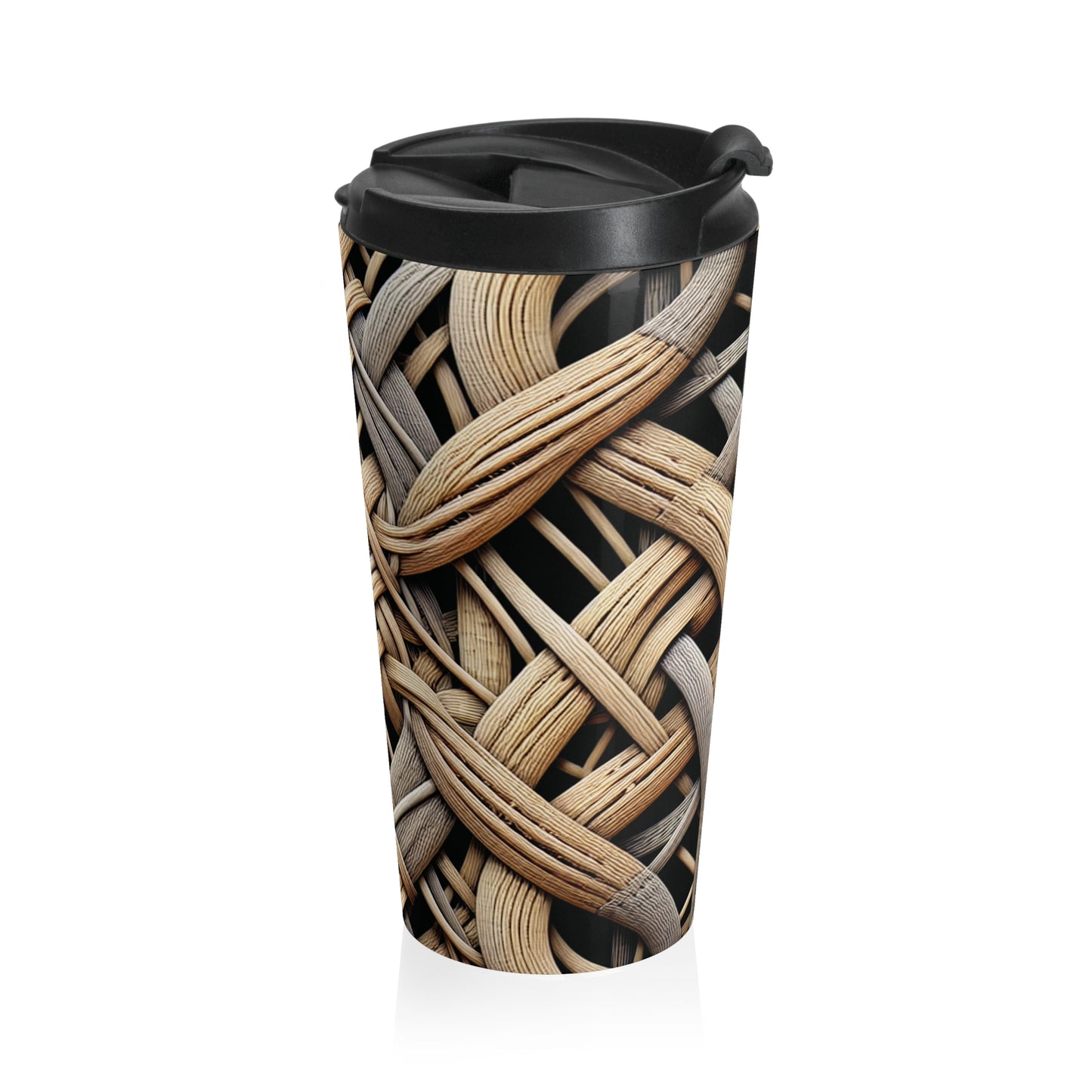 15 oz. Stainless Steel Travel Mug / Island Wicker Weave