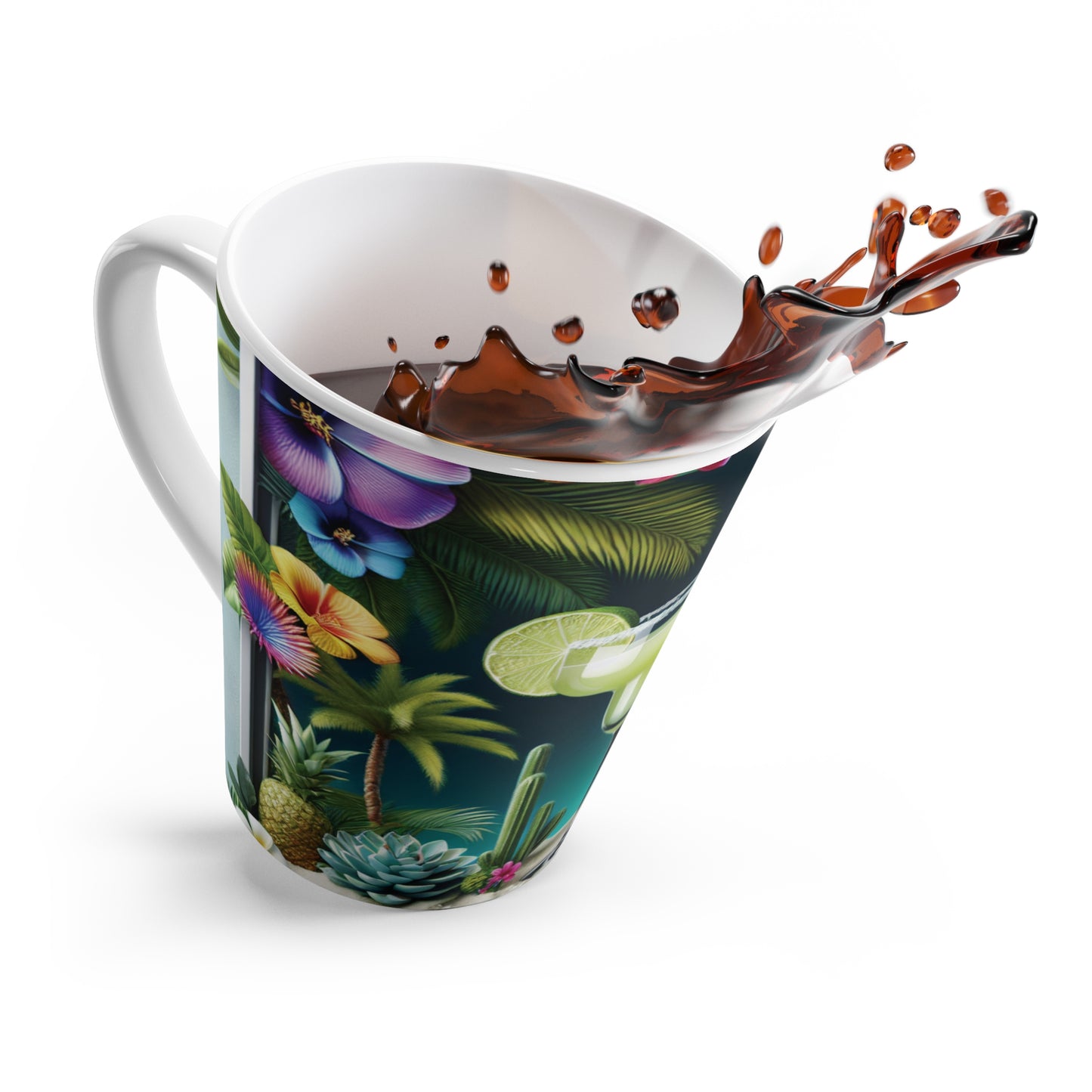 Latte White Mug - Tropical Margarita