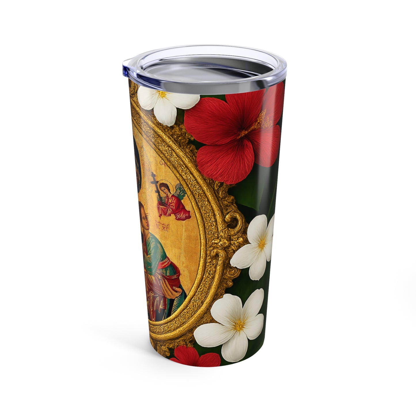 Religious 20oz Tropical Glossy Tumbler - "Our Lady of Perpetual Help"